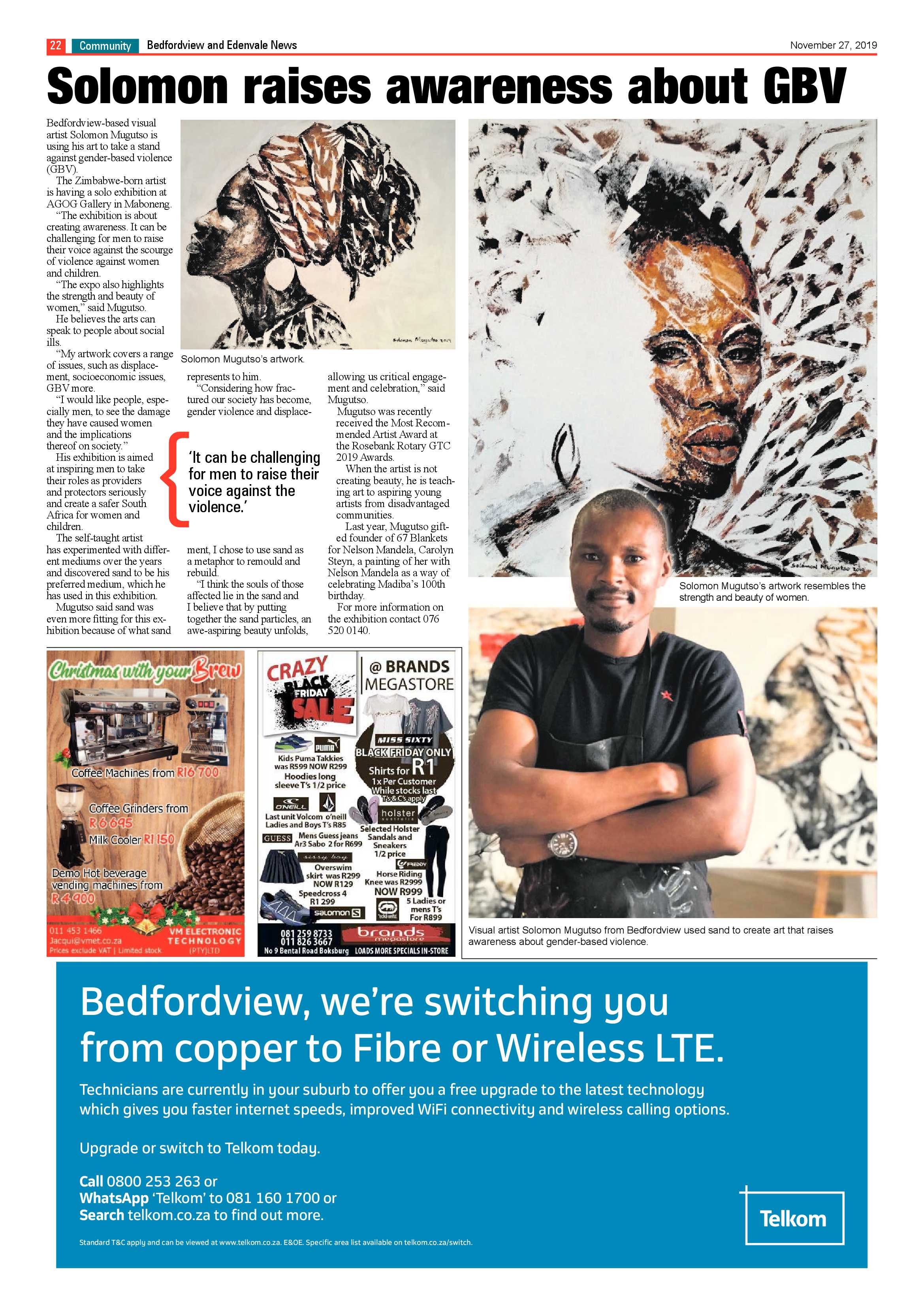 Bedfordview Edenvale News 27 November 2019 page 22
