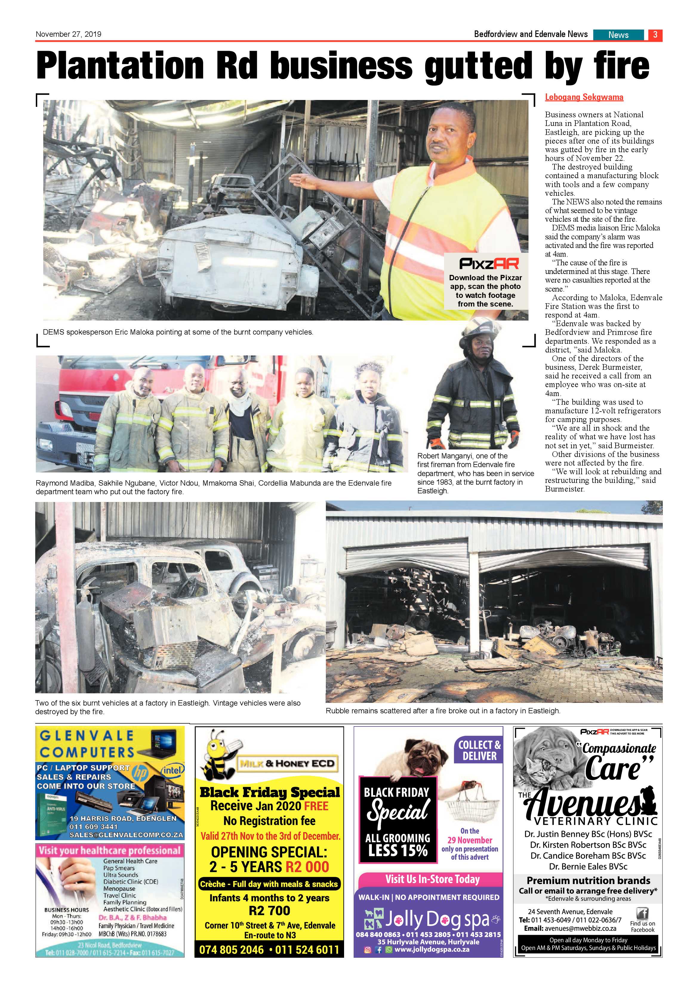 Bedfordview Edenvale News 27 November 2019 page 3