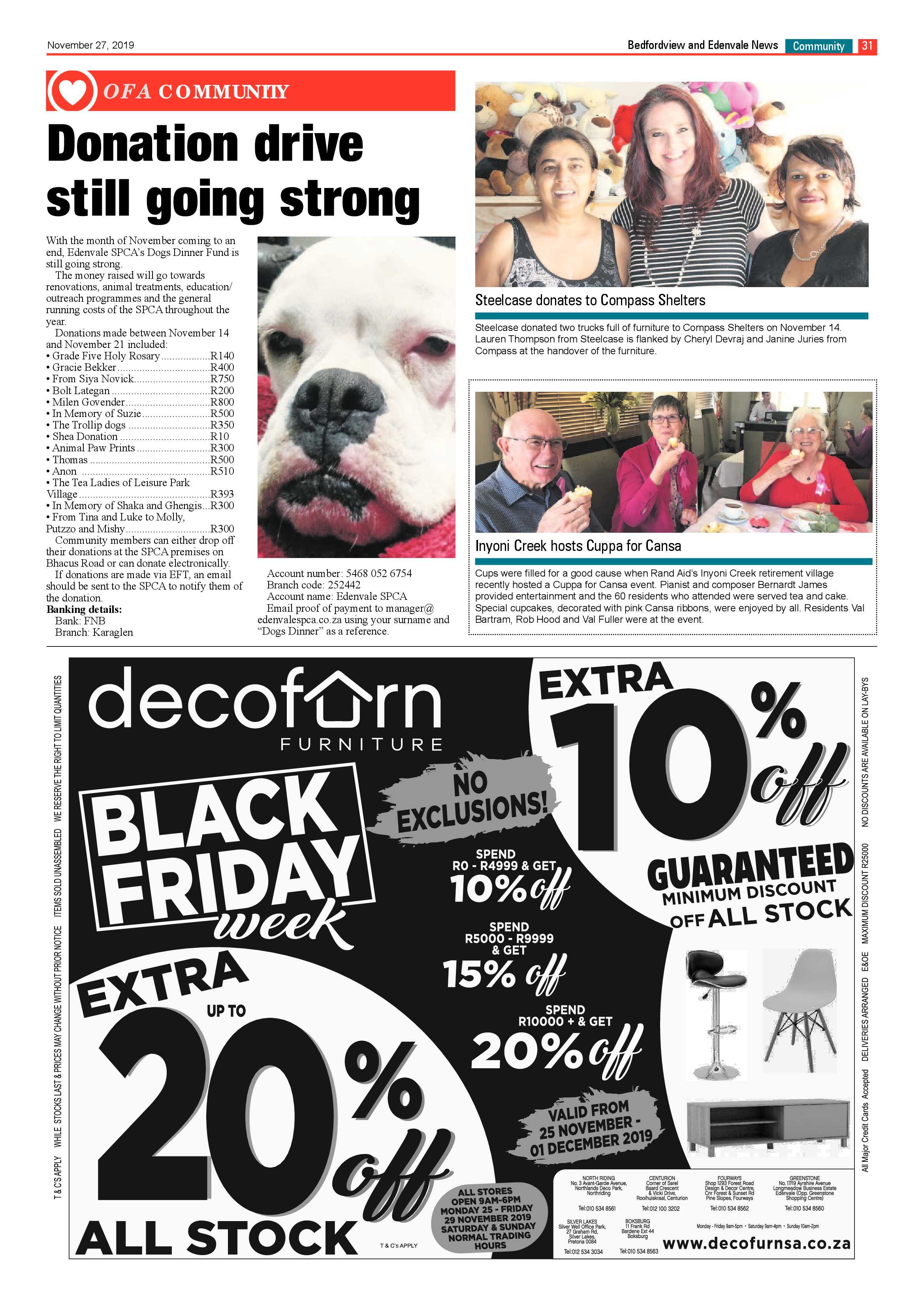 Bedfordview Edenvale News 27 November 2019 page 31