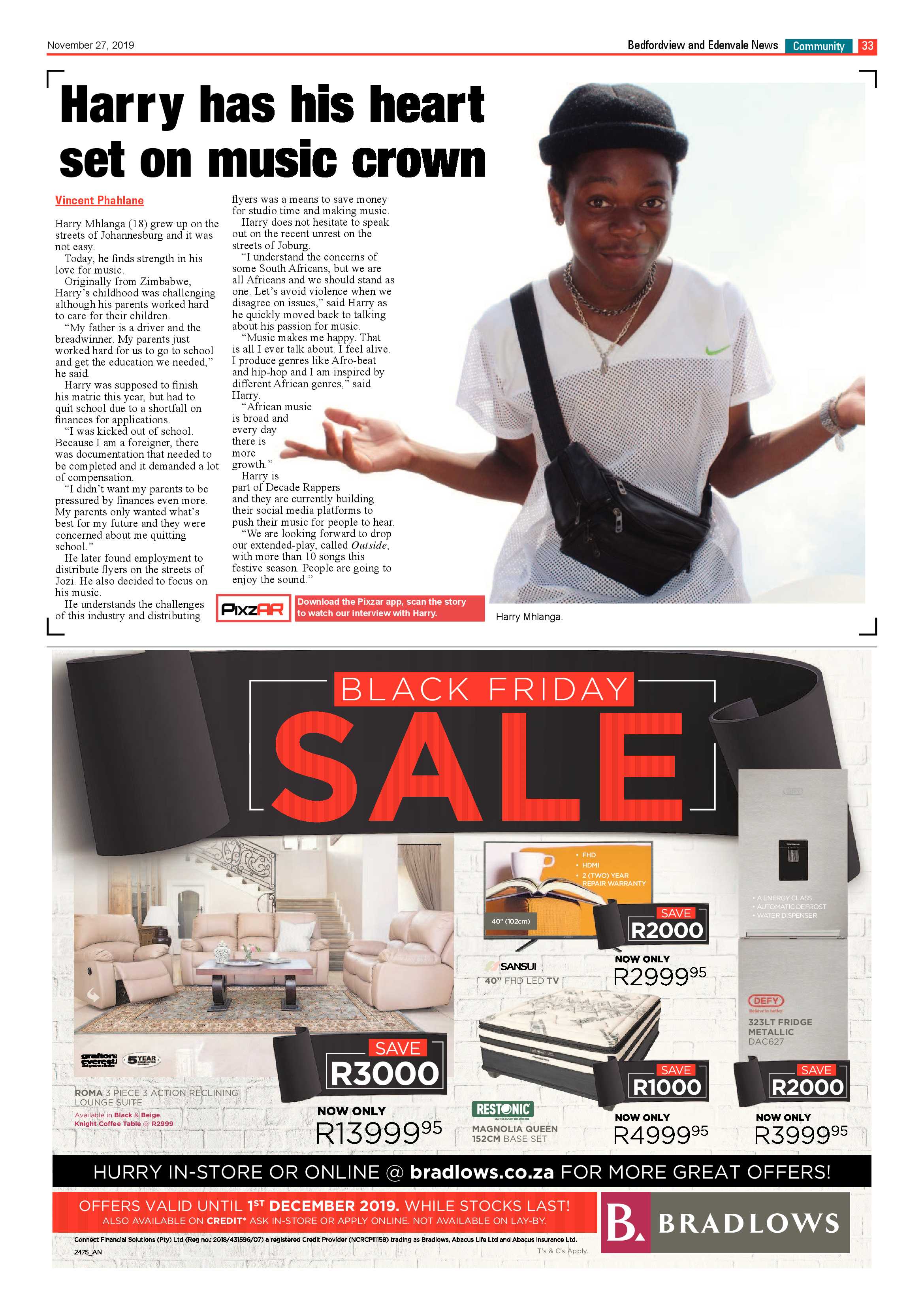 Bedfordview Edenvale News 27 November 2019 page 33