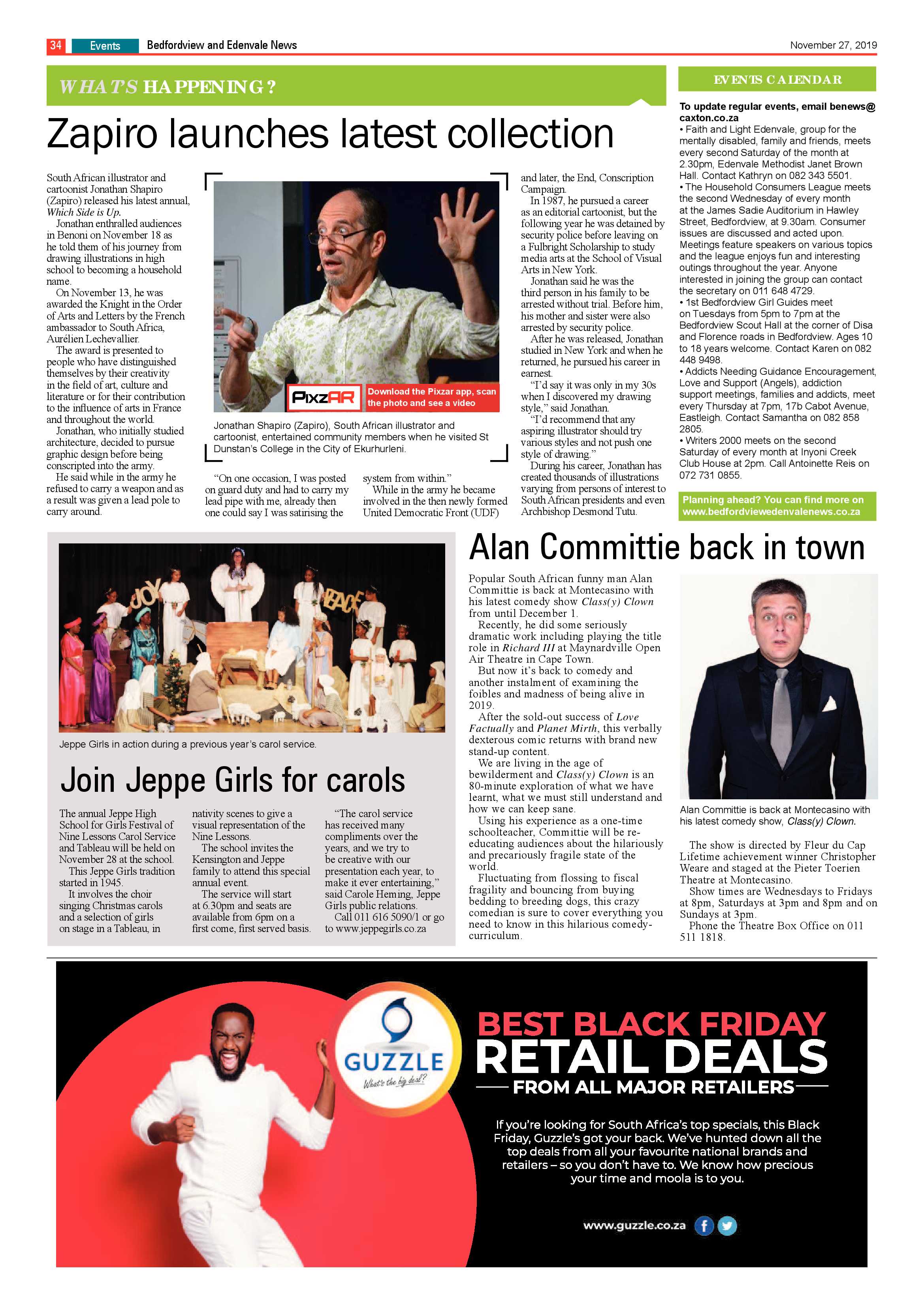 Bedfordview Edenvale News 27 November 2019 page 34