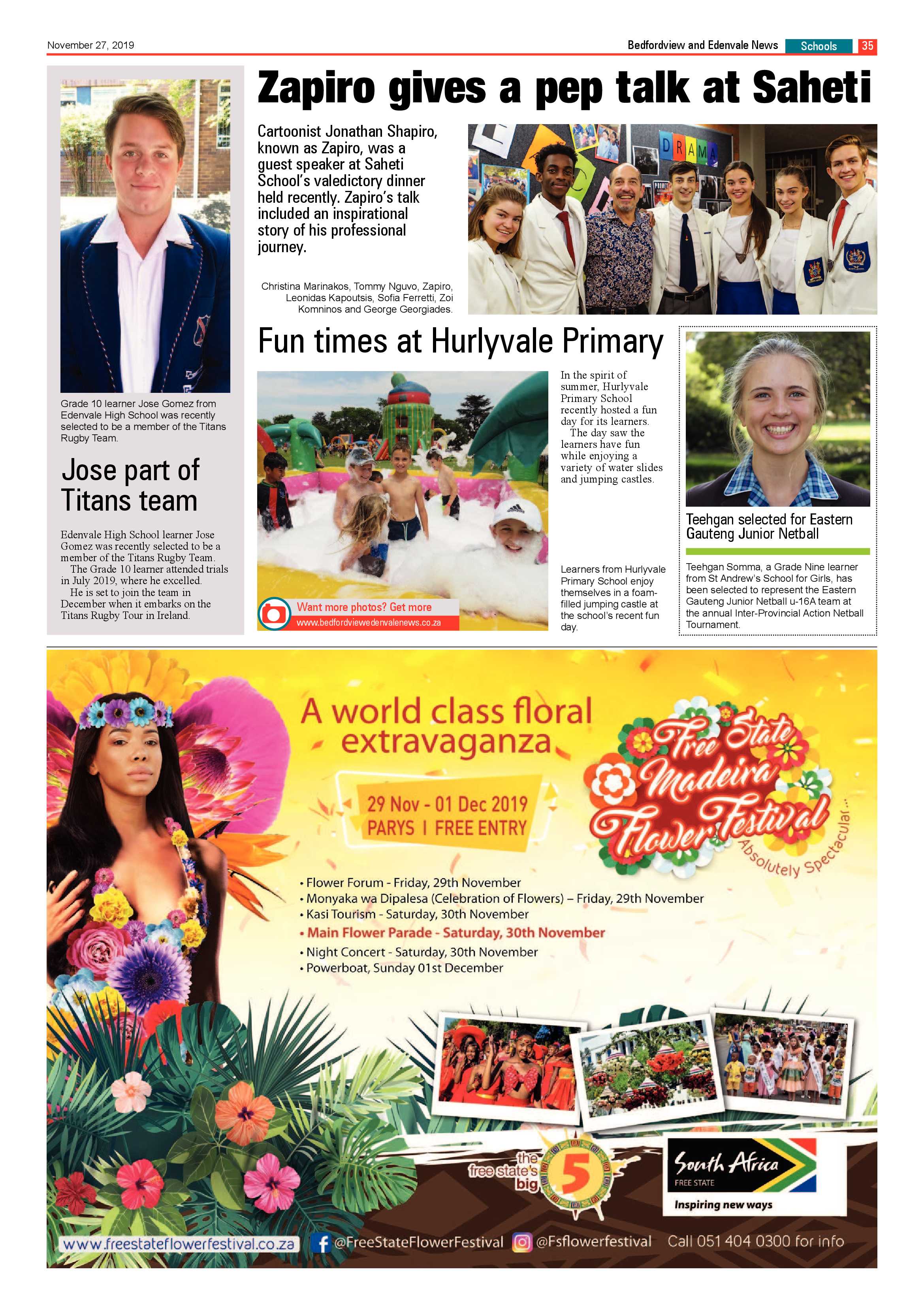 Bedfordview Edenvale News 27 November 2019 page 35