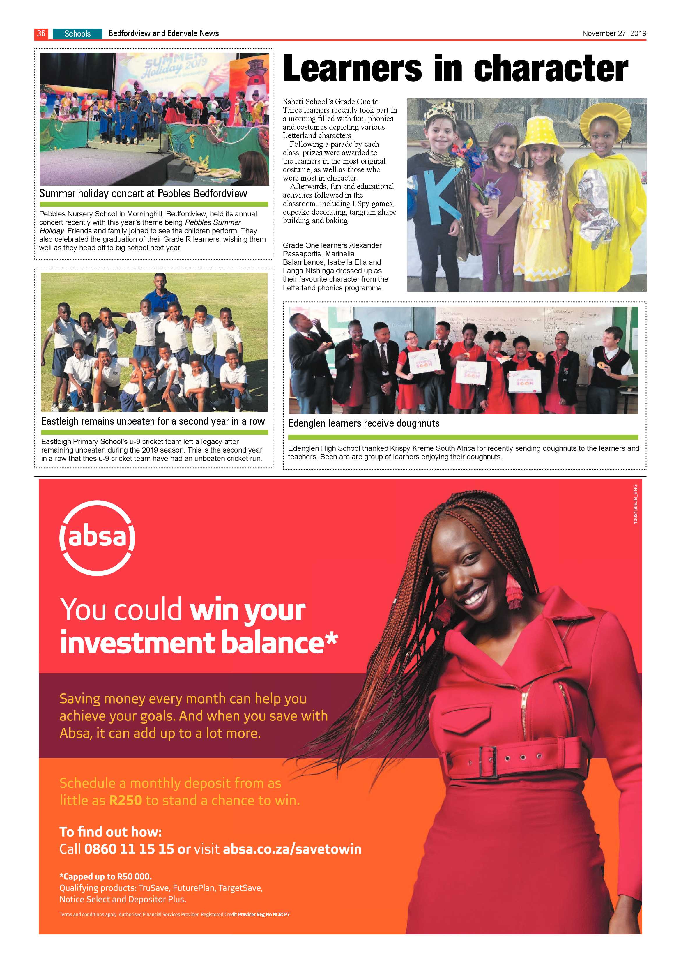 Bedfordview Edenvale News 27 November 2019 page 36