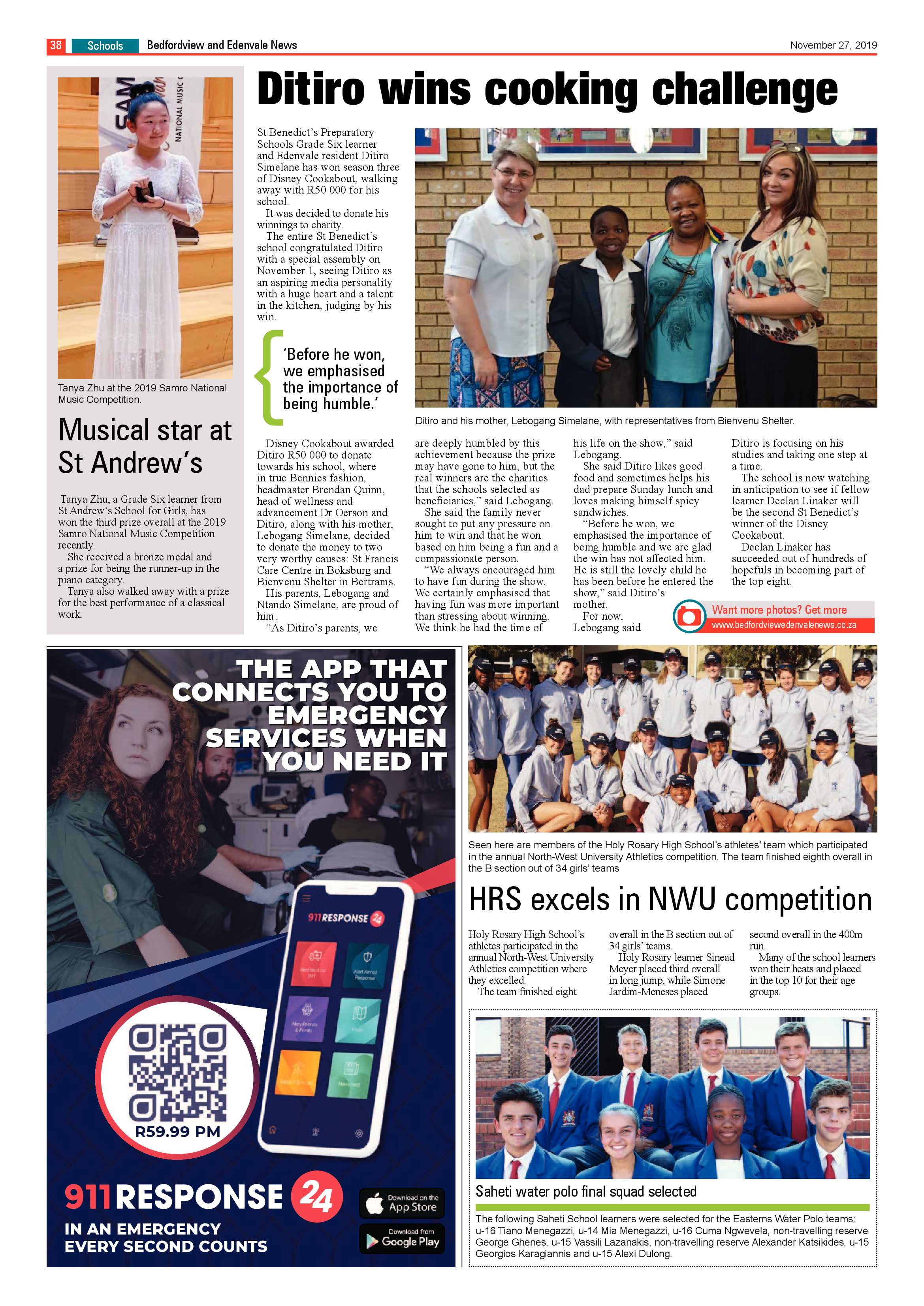 Bedfordview Edenvale News 27 November 2019 page 38