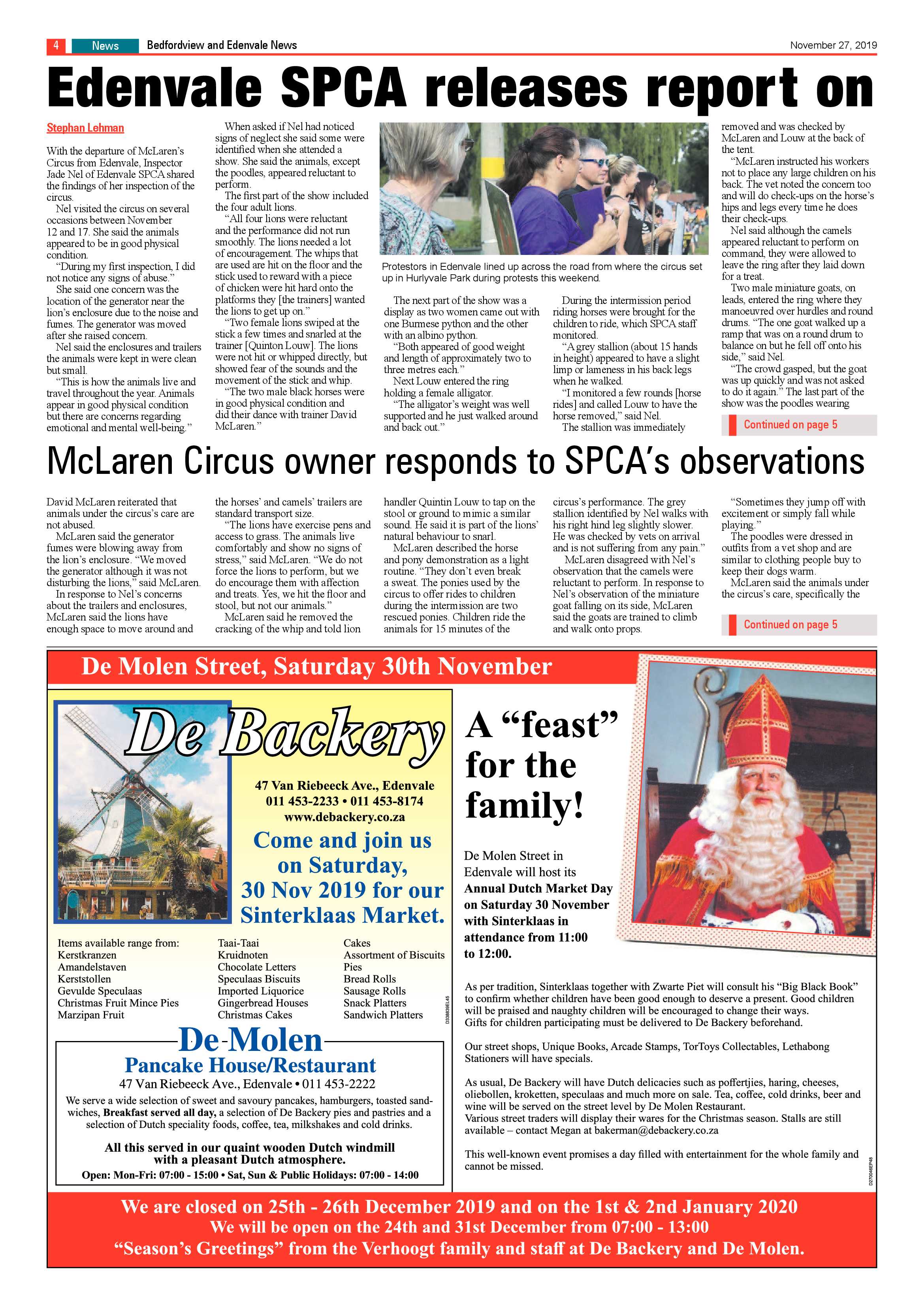 Bedfordview Edenvale News 27 November 2019 page 4