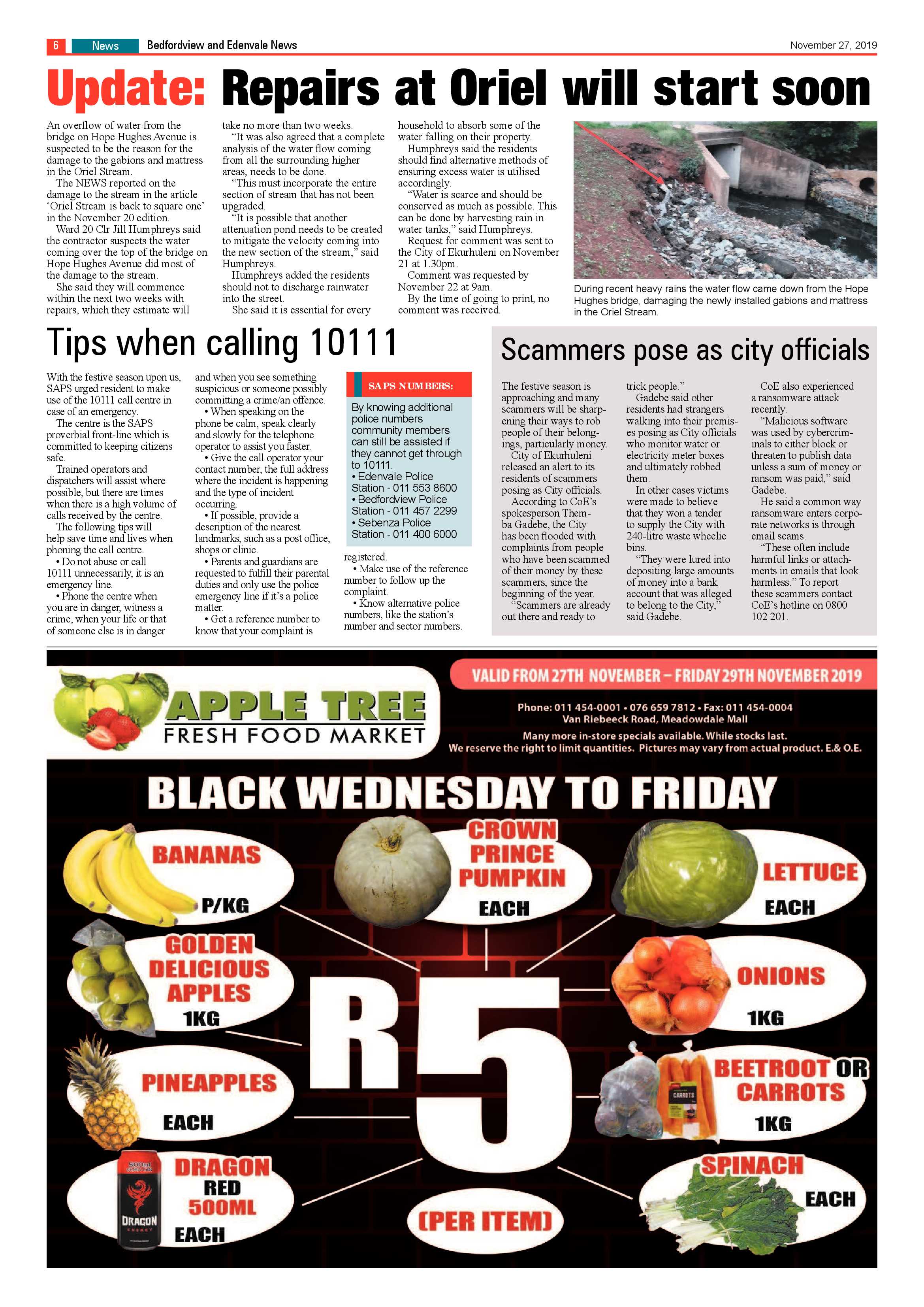 Bedfordview Edenvale News 27 November 2019 page 6