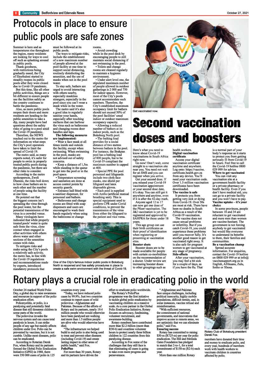 Bedfordview Edenvale News 27 October 2021 page 10