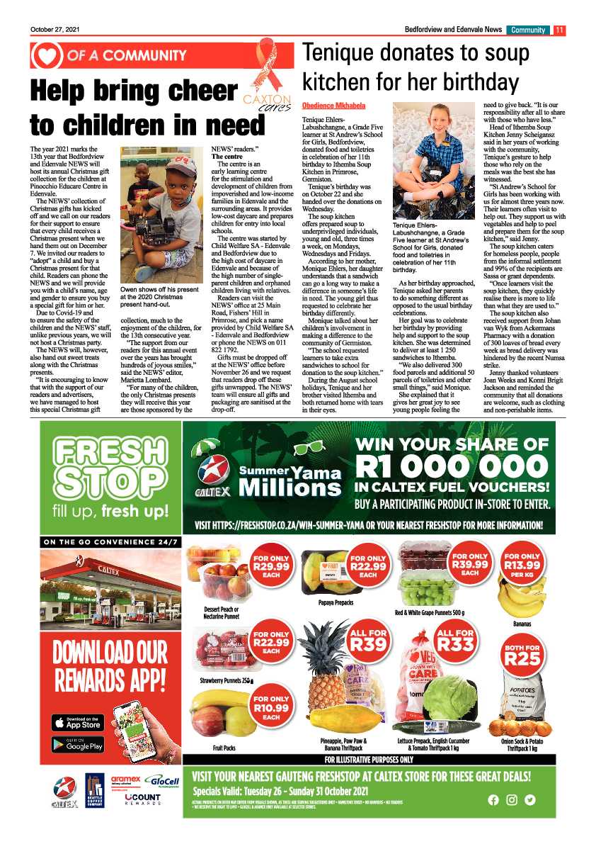 Bedfordview Edenvale News 27 October 2021 page 13