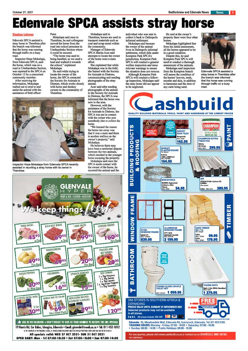 Bedfordview Edenvale News 27 October 2021 page 7