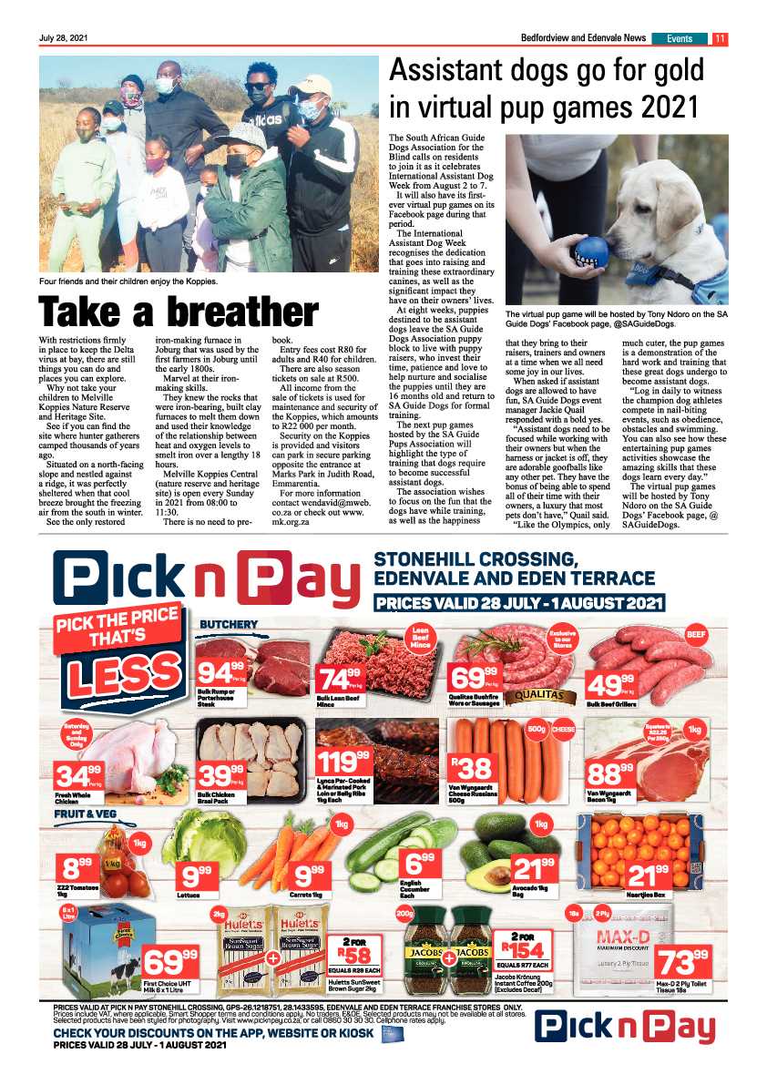 Bedfordview Edenvale News 28 July 2021 page 13
