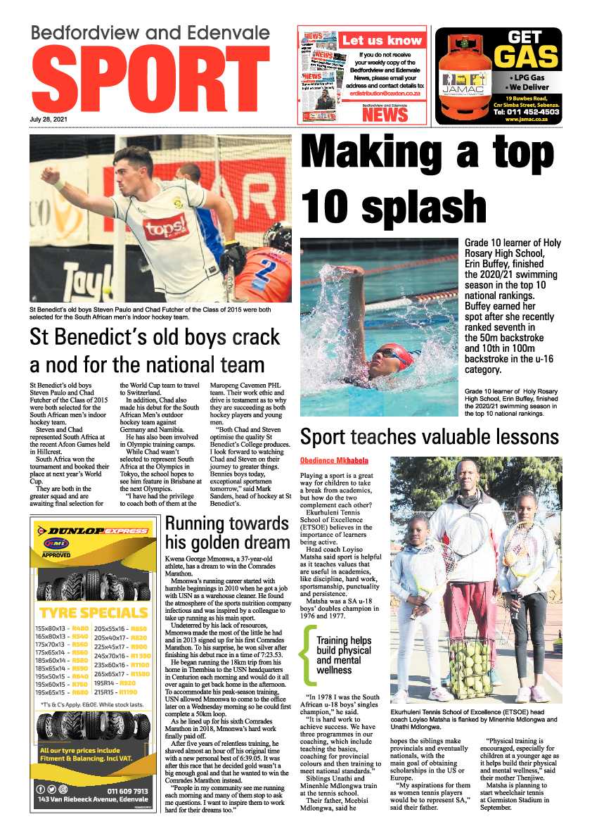 Bedfordview Edenvale News 28 July 2021 page 22