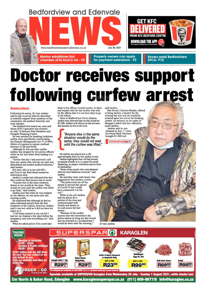 Bedfordview Edenvale News 28 July 2021 page 3