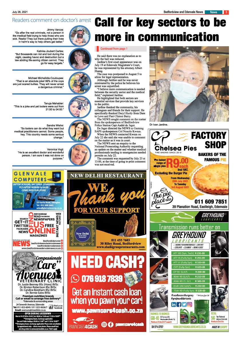 Bedfordview Edenvale News 28 July 2021 page 5