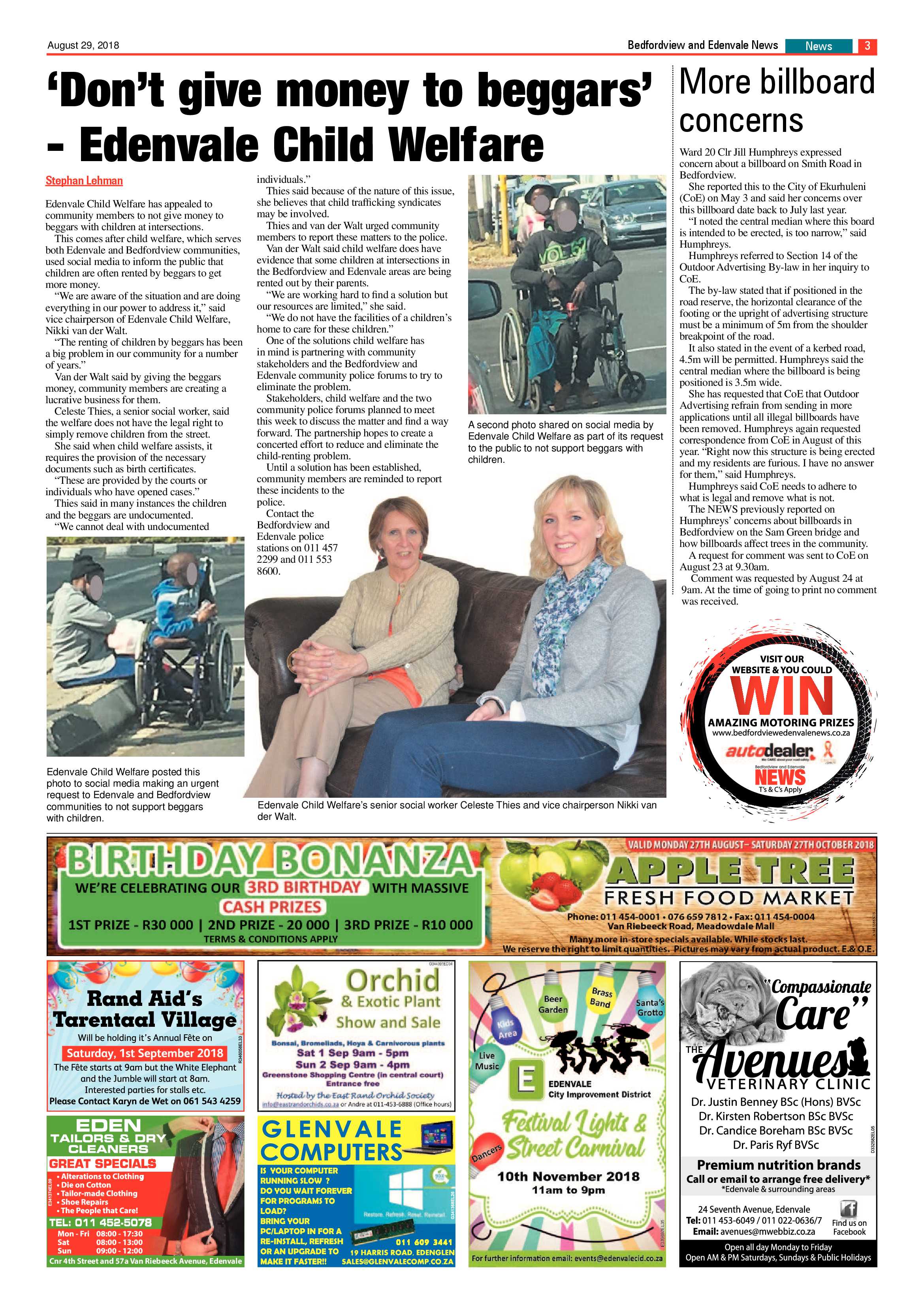 Bedfordview Edenvale News 29 August 2018 page 3