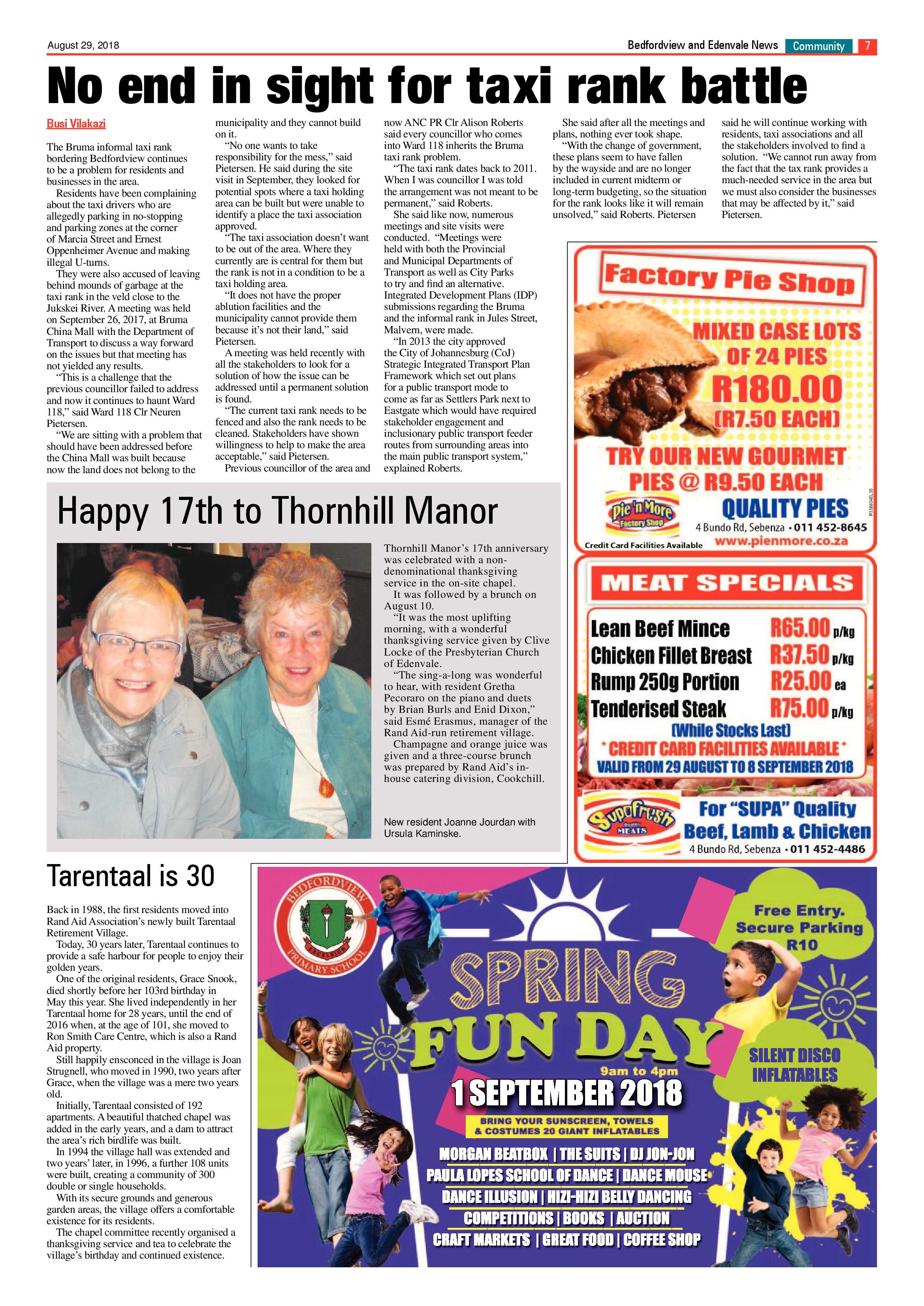 Bedfordview Edenvale News 29 August 2018 page 7
