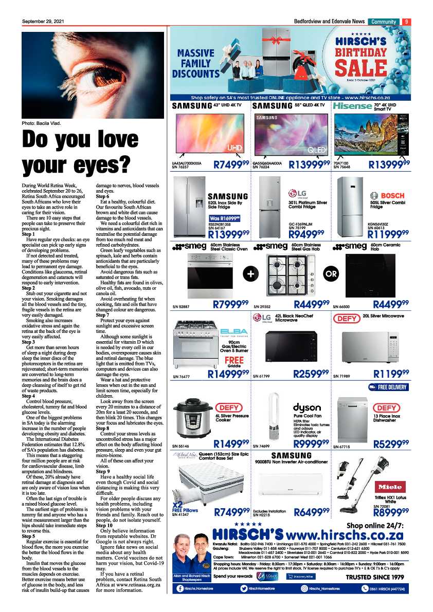 Bedfordview Edenvale News 29 September 2021 page 11