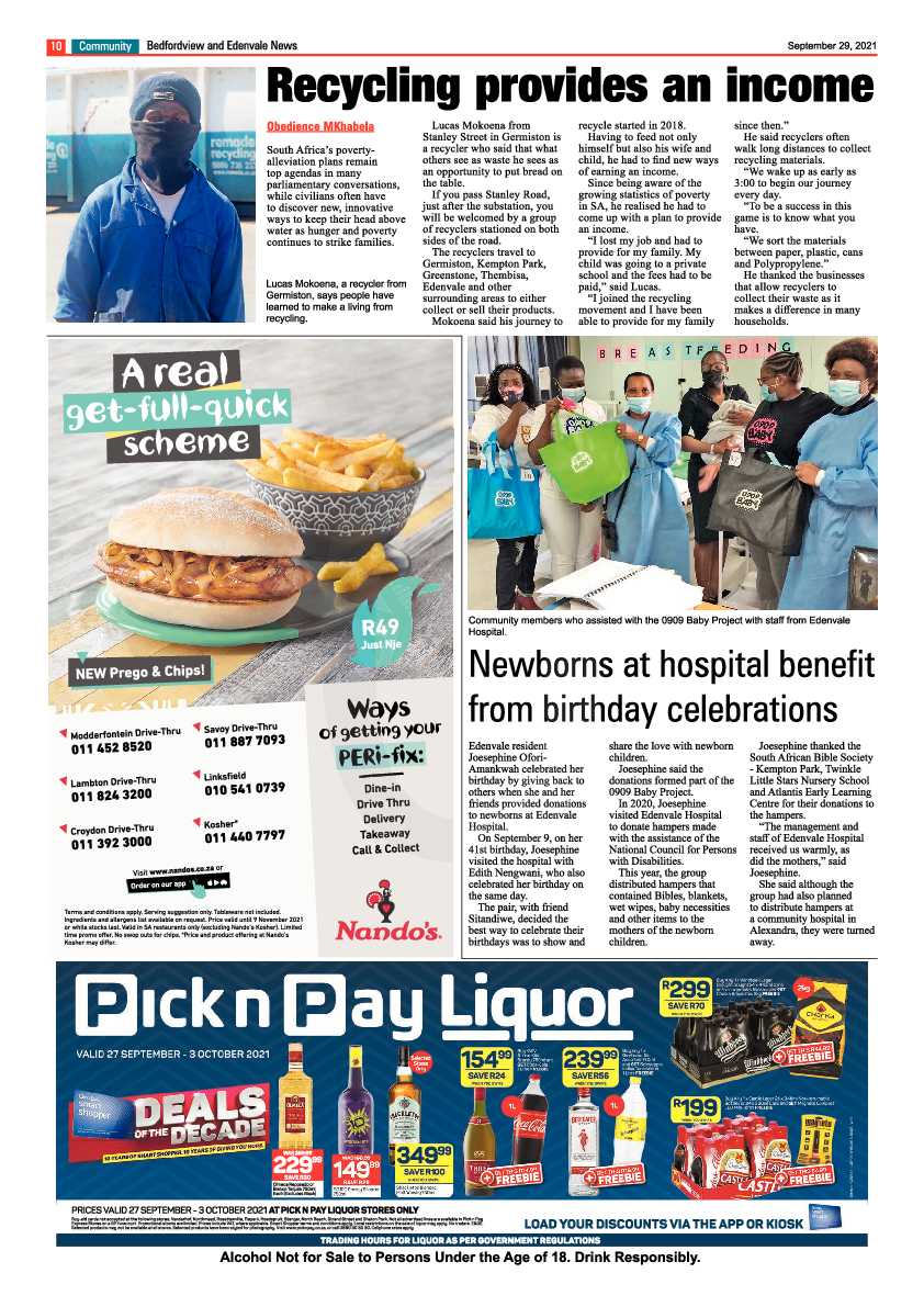 Bedfordview Edenvale News 29 September 2021 page 12