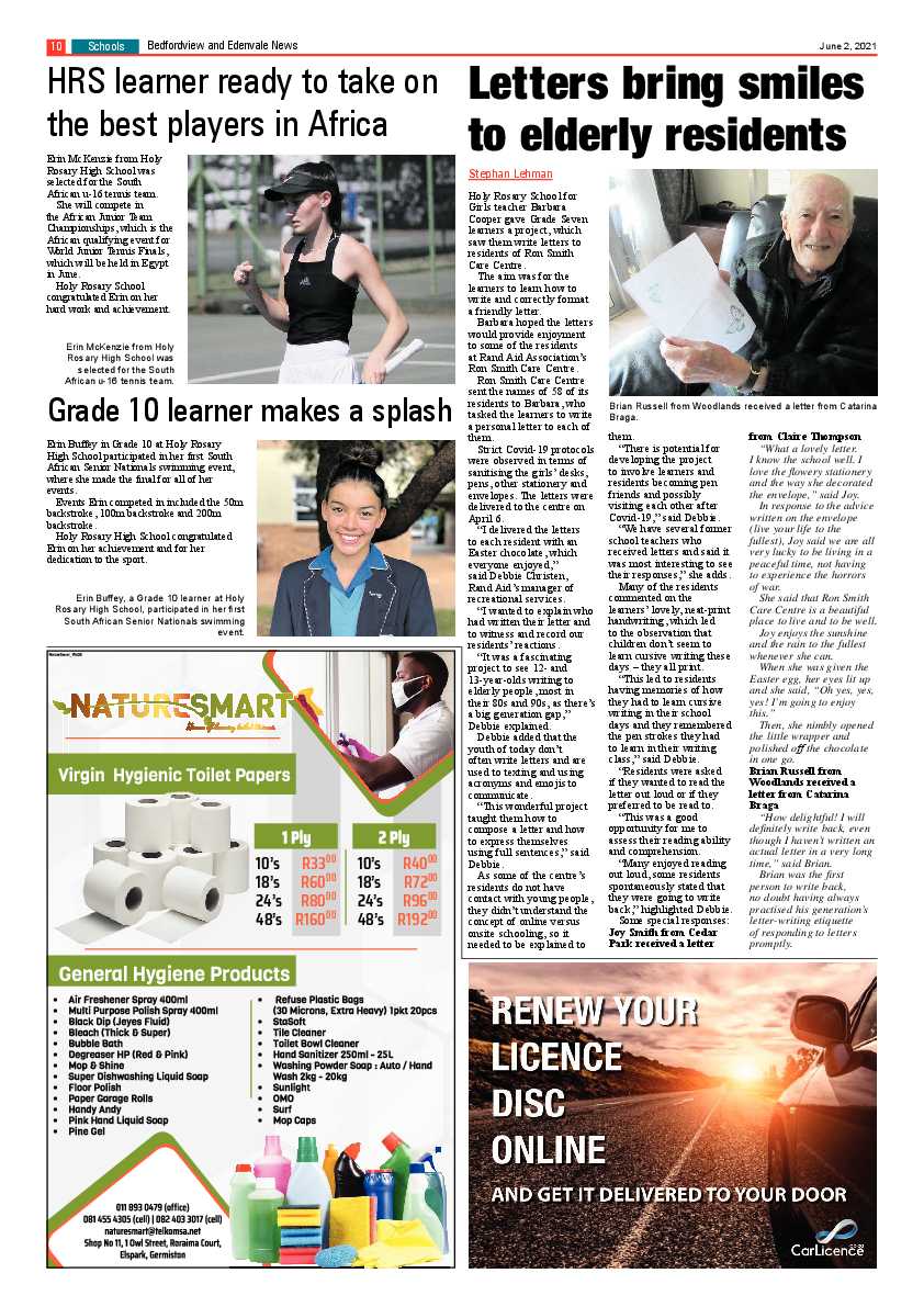 Bedfordview Edenvale News 2 June 2021 page 10