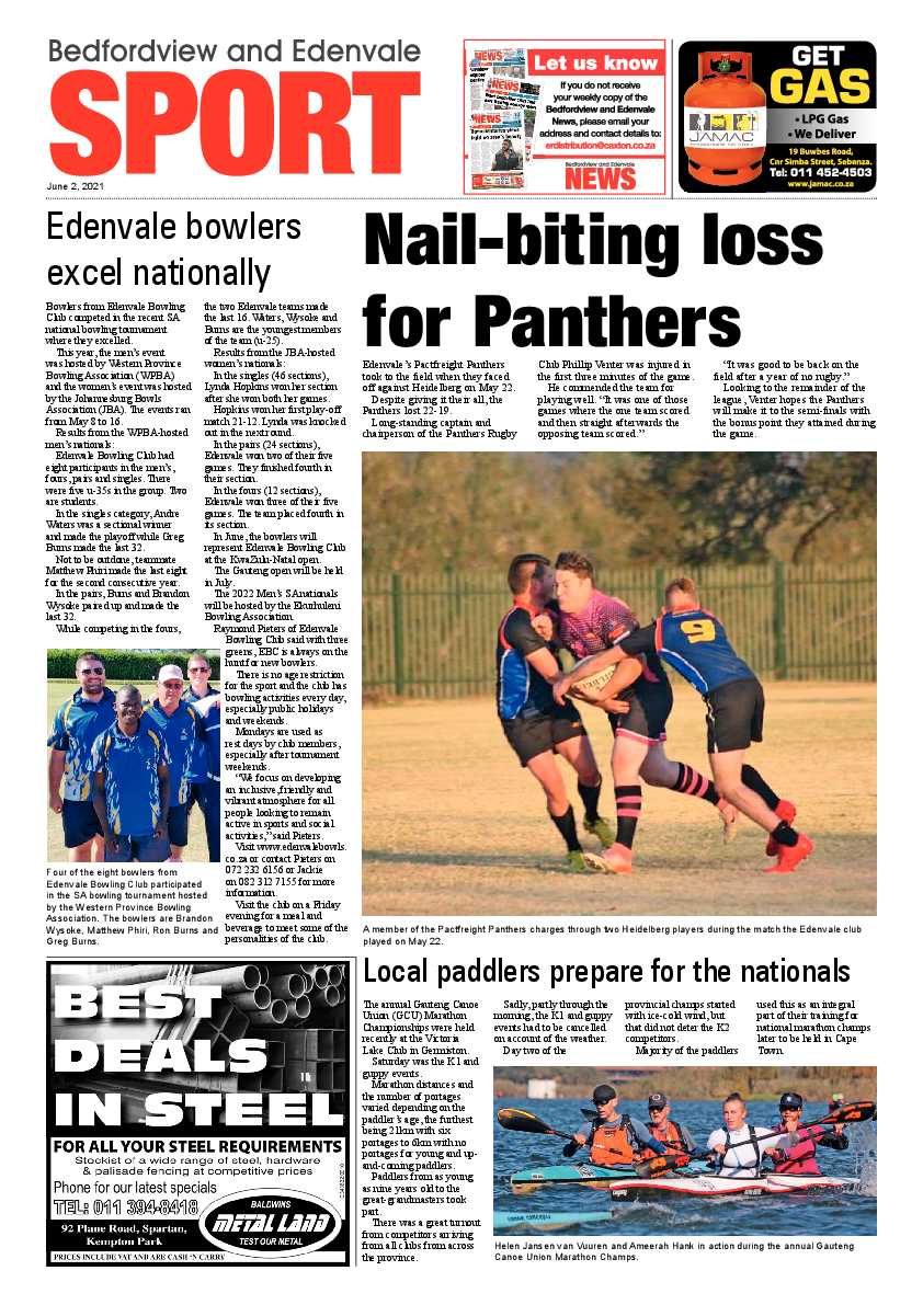 Bedfordview Edenvale News 2 June 2021 page 16