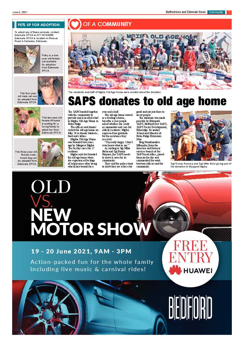 Bedfordview Edenvale News 2 June 2021 page 7