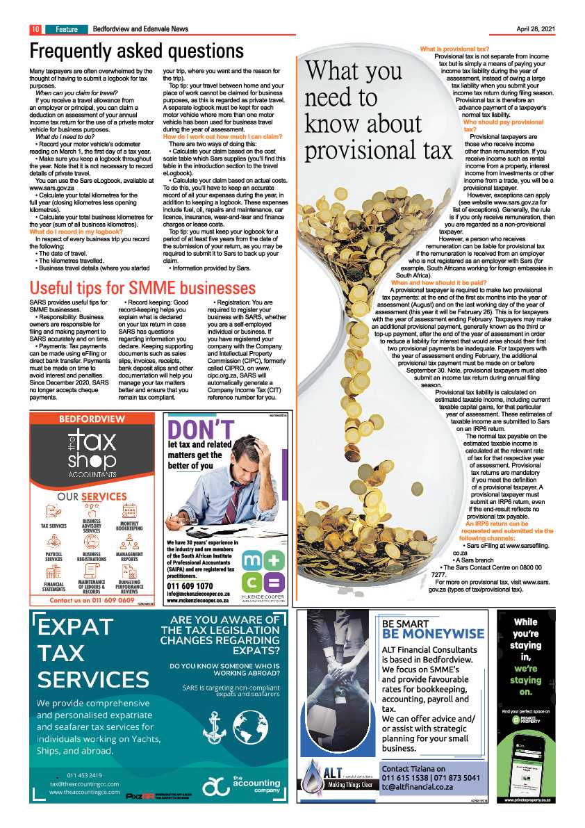 Bedfordview Edenvale News 30 April 2021 page 10
