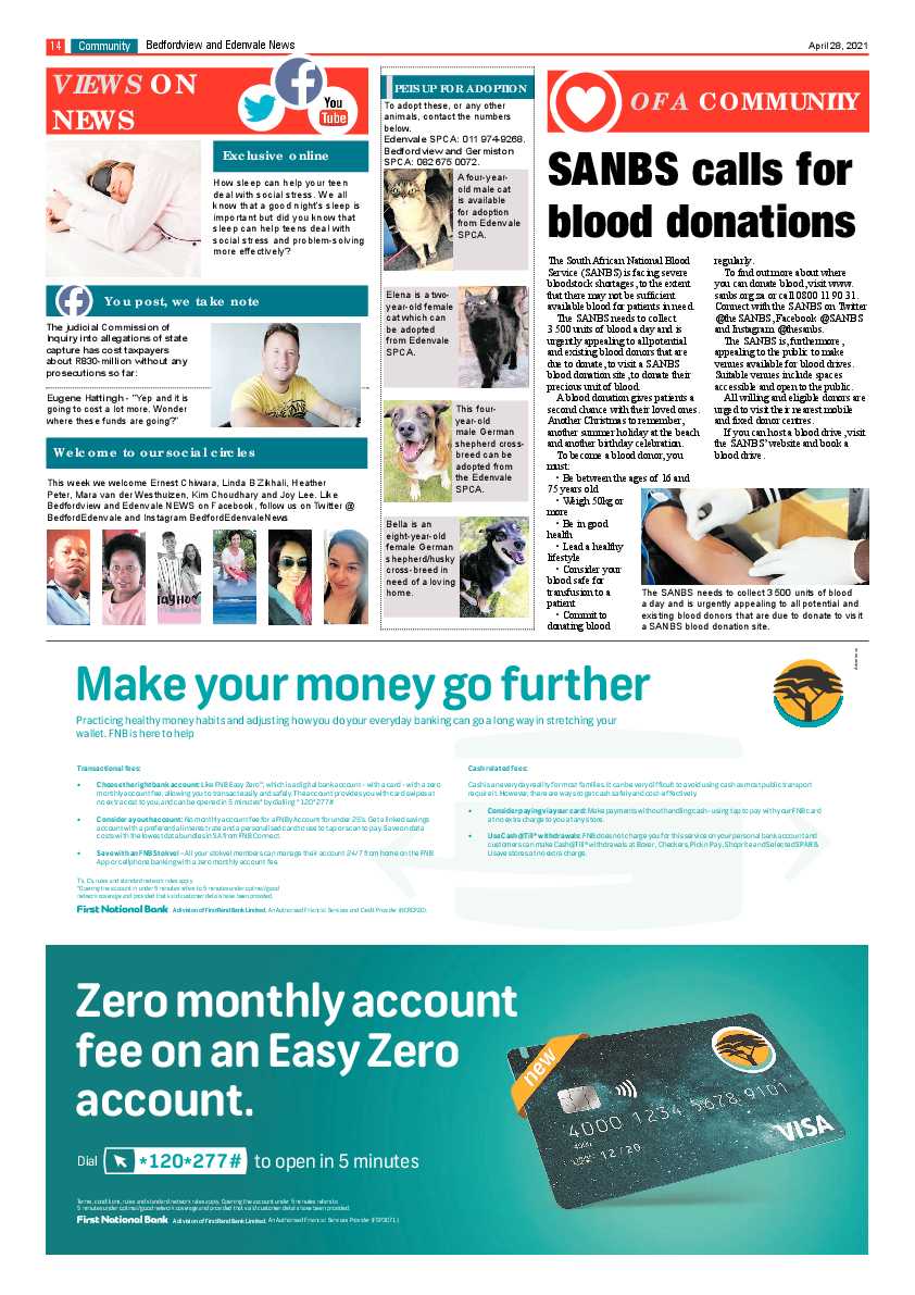 Bedfordview Edenvale News 30 April 2021 page 14