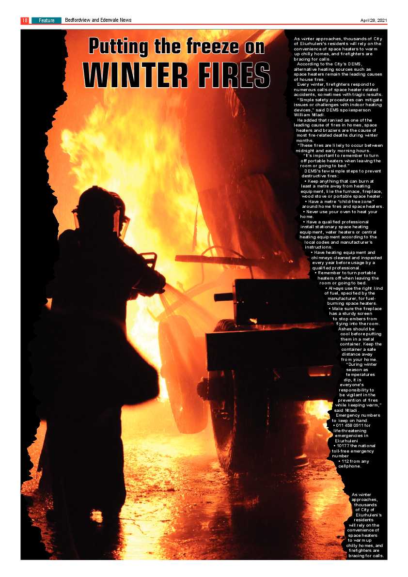 Bedfordview Edenvale News 30 April 2021 page 18