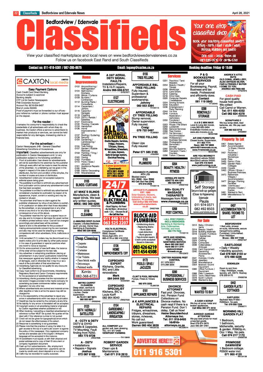 Bedfordview Edenvale News 30 April 2021 page 22