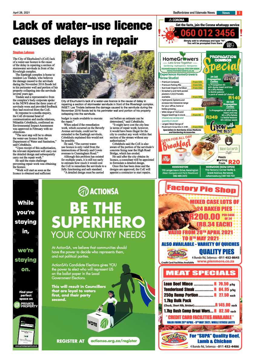 Bedfordview Edenvale News 30 April 2021 page 3