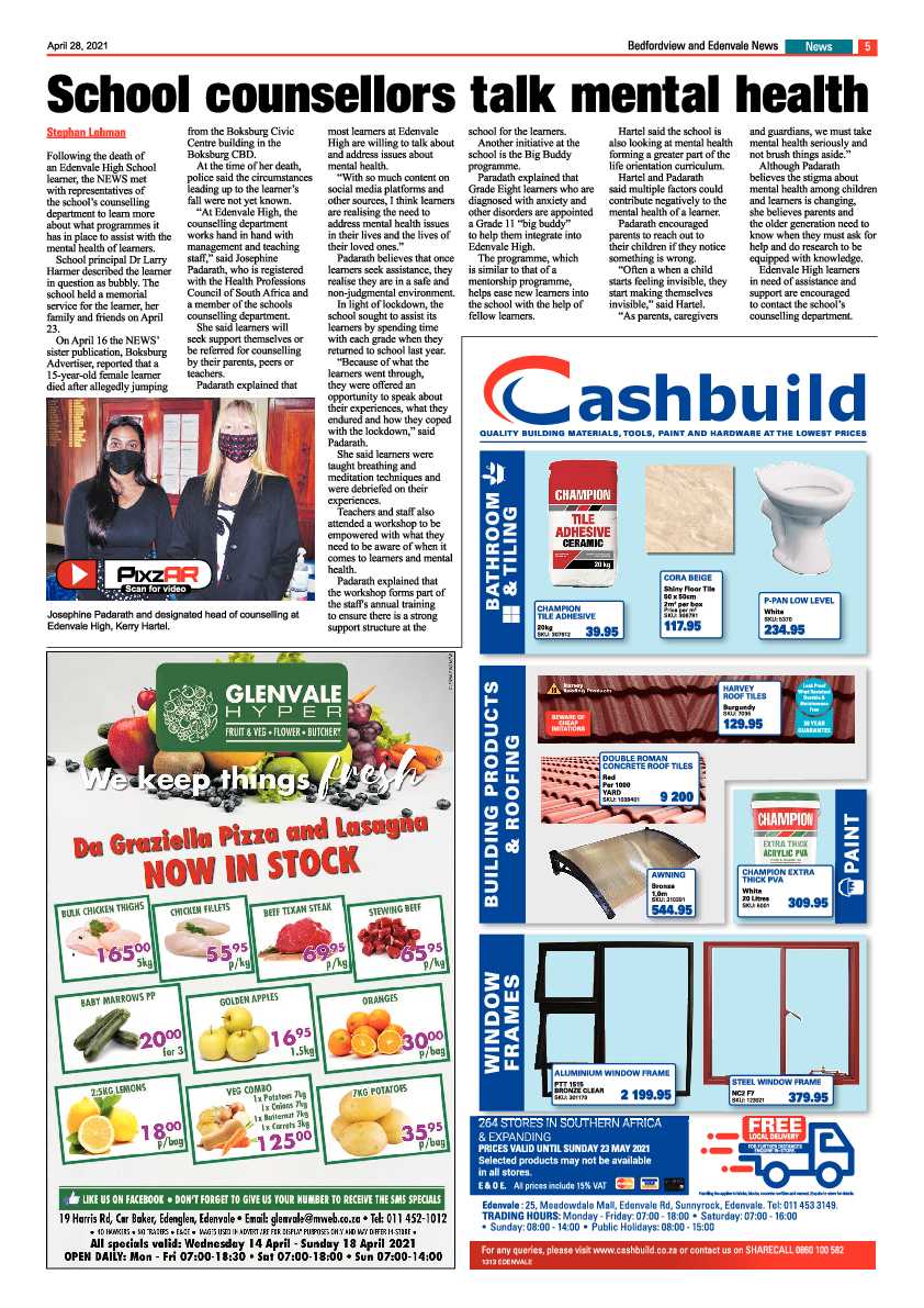 Bedfordview Edenvale News 30 April 2021 page 5
