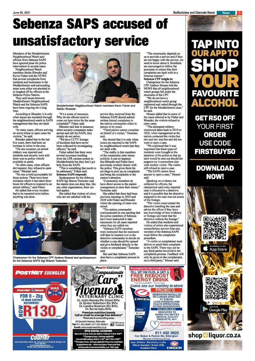 Bedfordview Edenvale News 30 June 2021 page 3