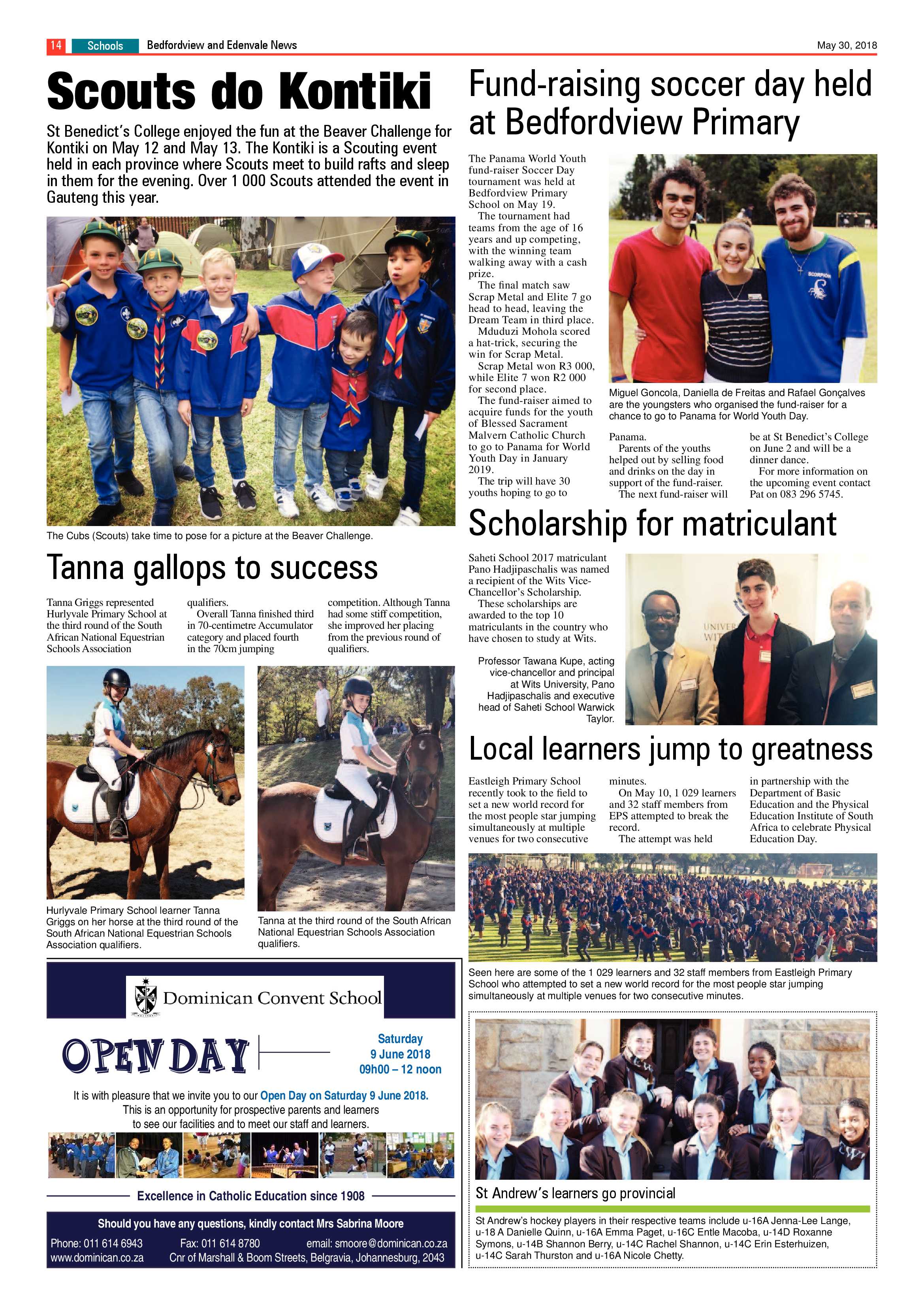 Bedfordview Edenvale News 30 May 2018 page 14
