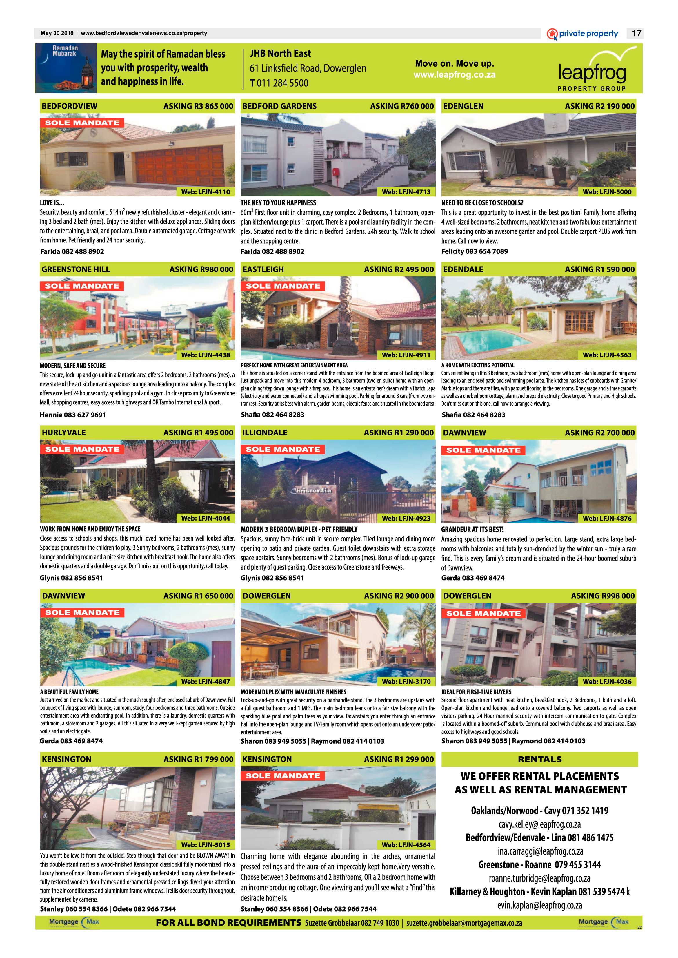 Bedfordview Edenvale News 30 May 2018 page 17