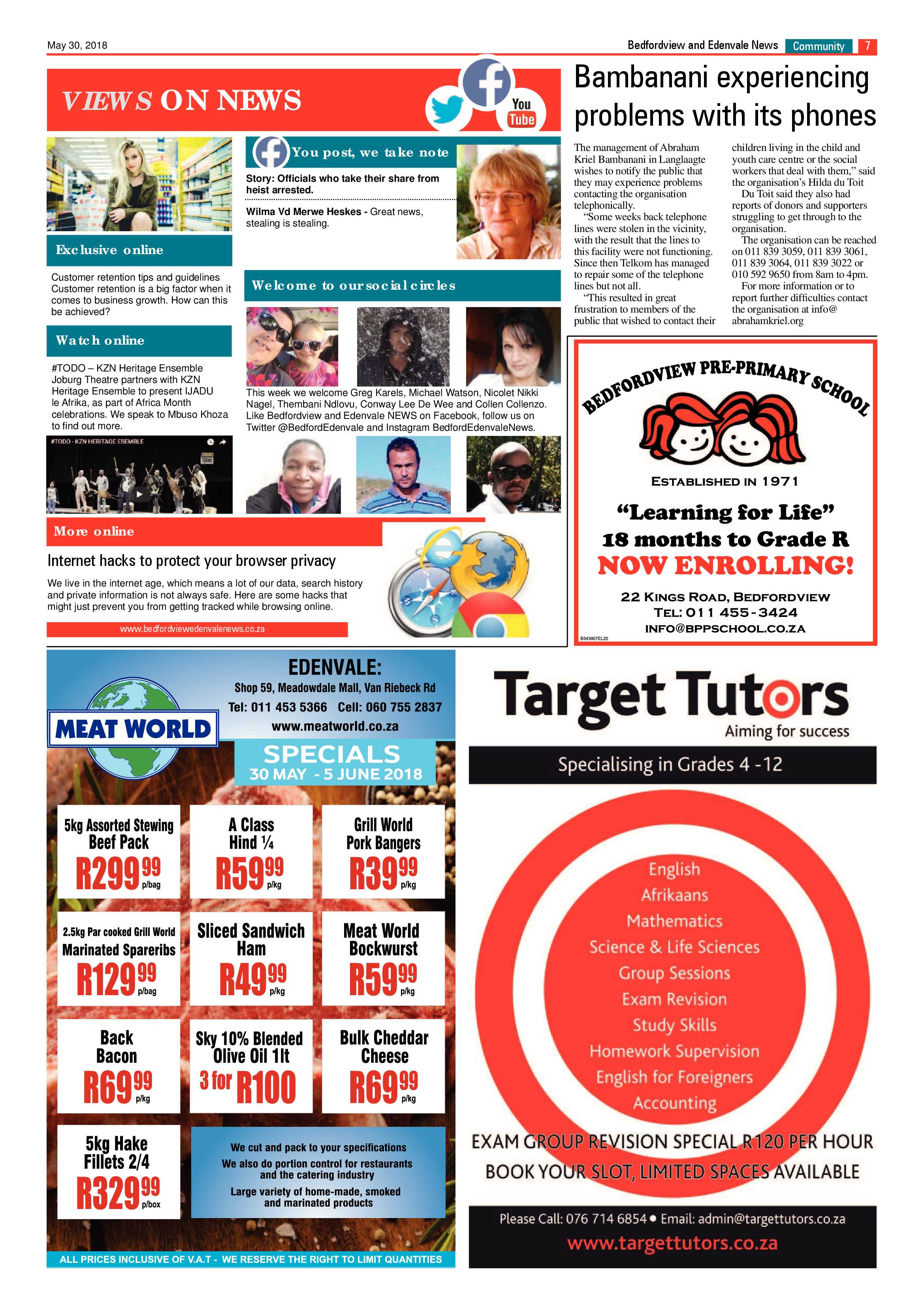Bedfordview Edenvale News 30 May 2018 page 7