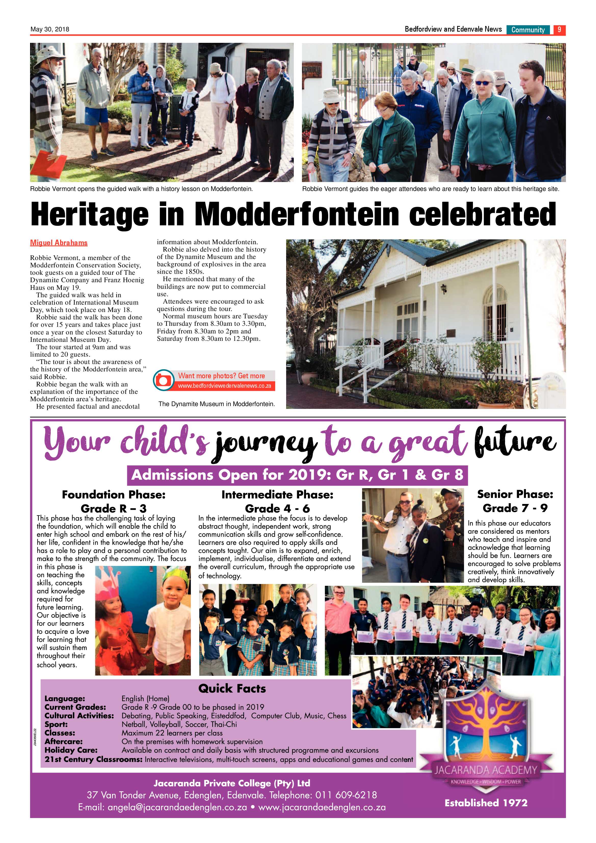 Bedfordview Edenvale News 30 May 2018 page 9