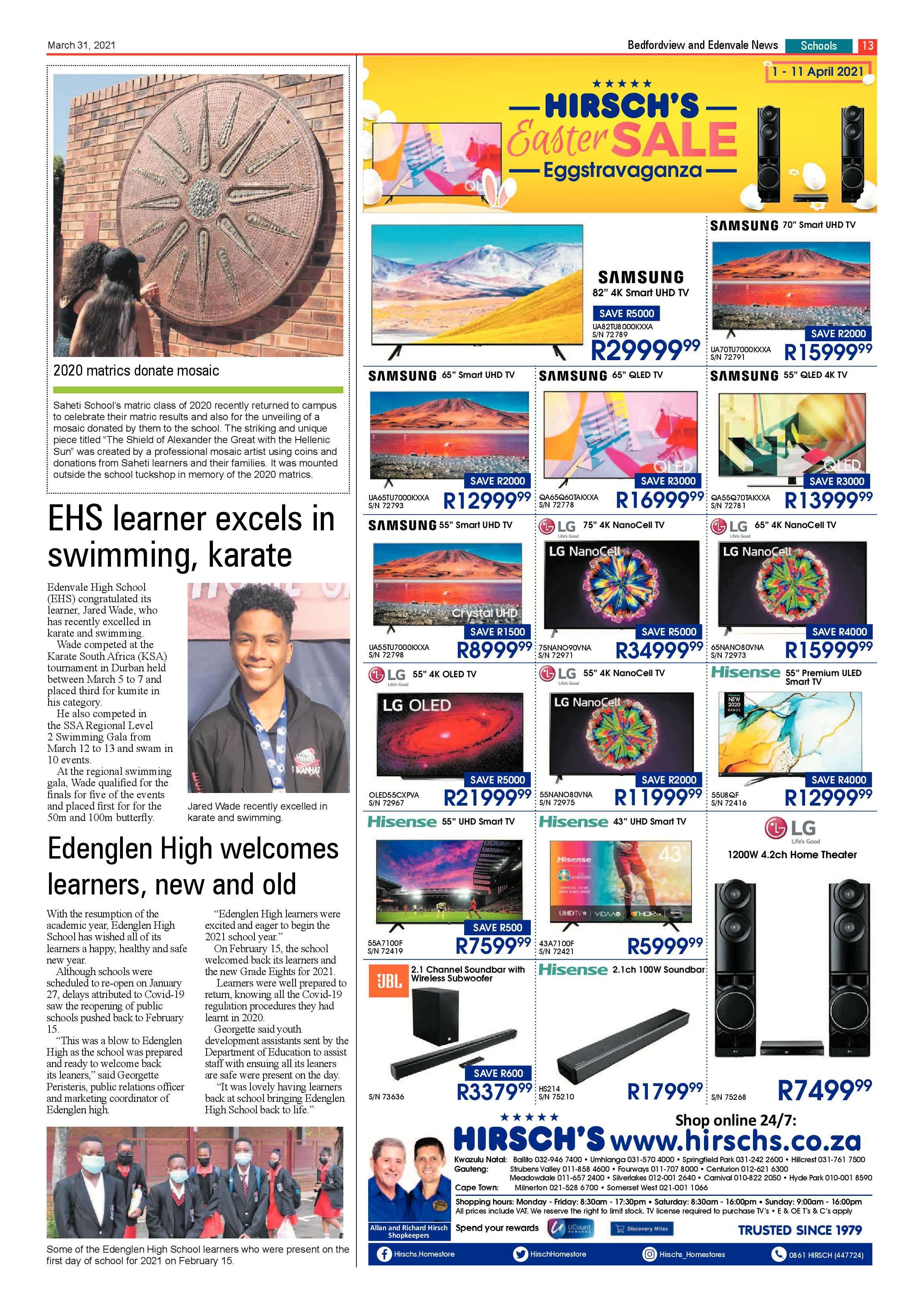 Bedfordview Edenvale News 31 March 2021 page 13