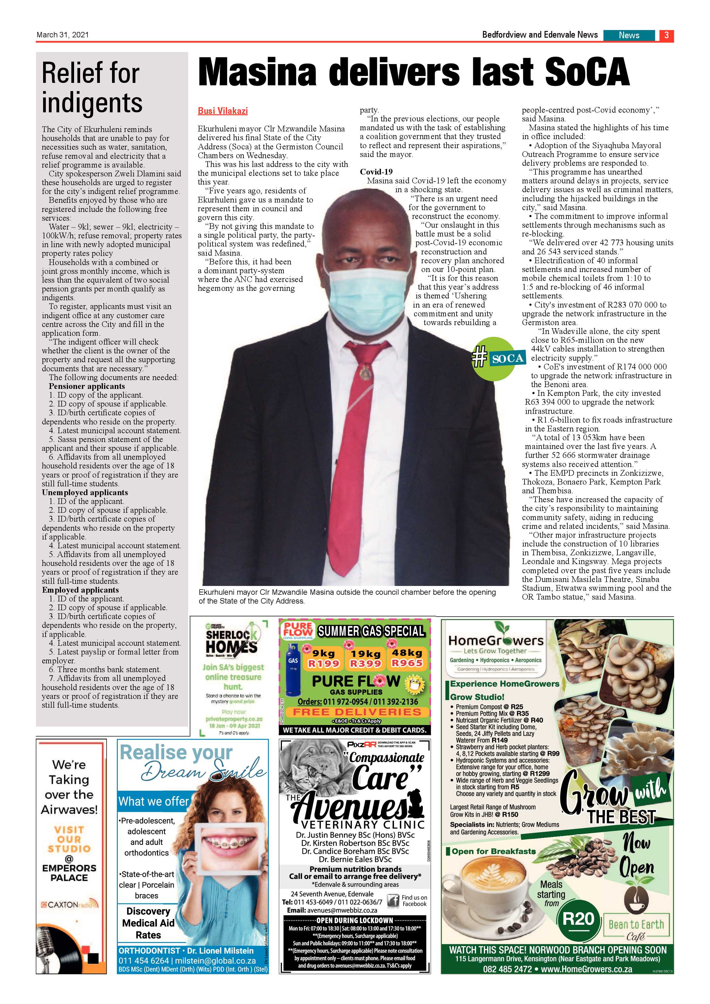 Bedfordview Edenvale News 31 March 2021 page 3