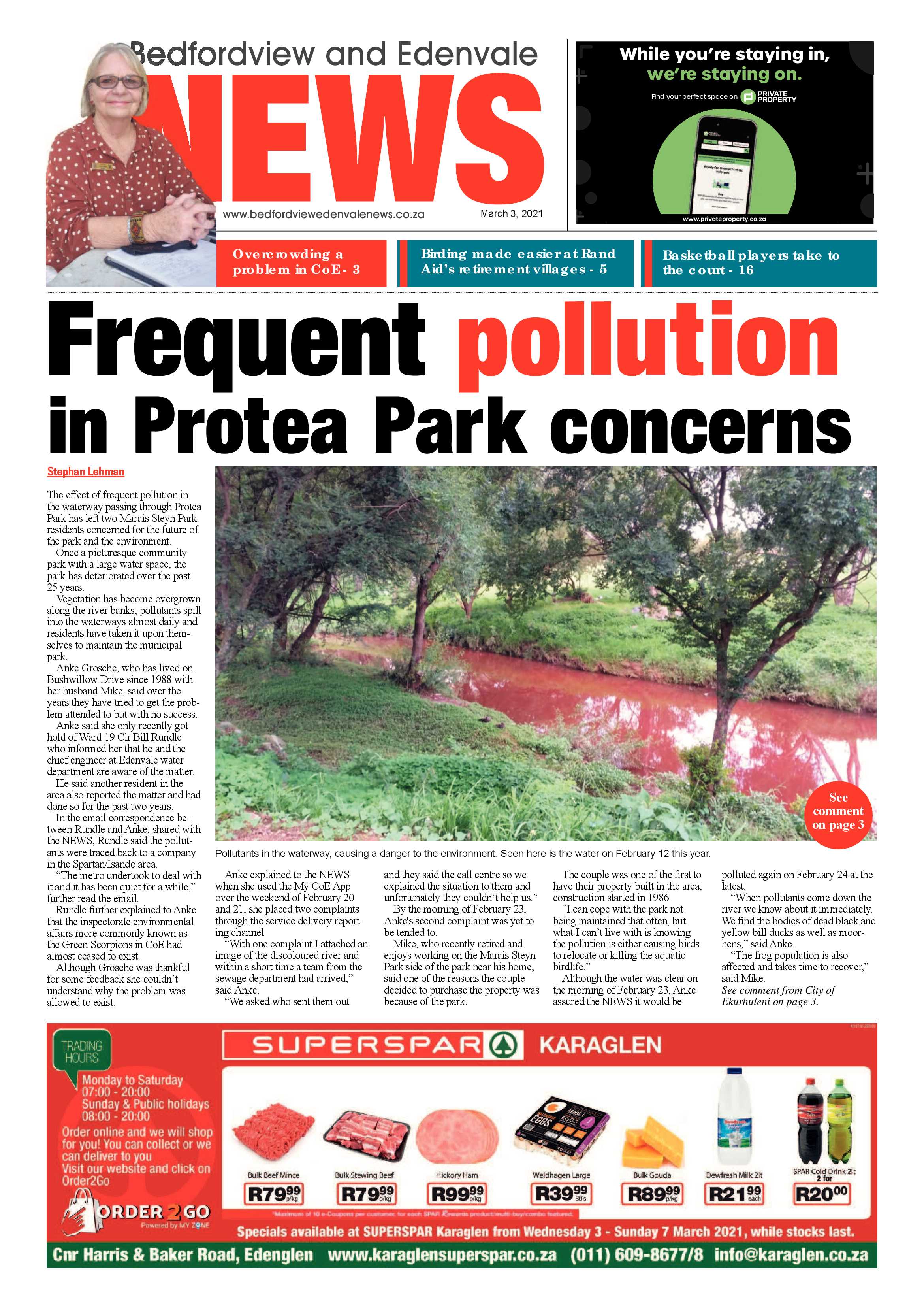 Bedfordview Edenvale News 3 March 2021 page 1
