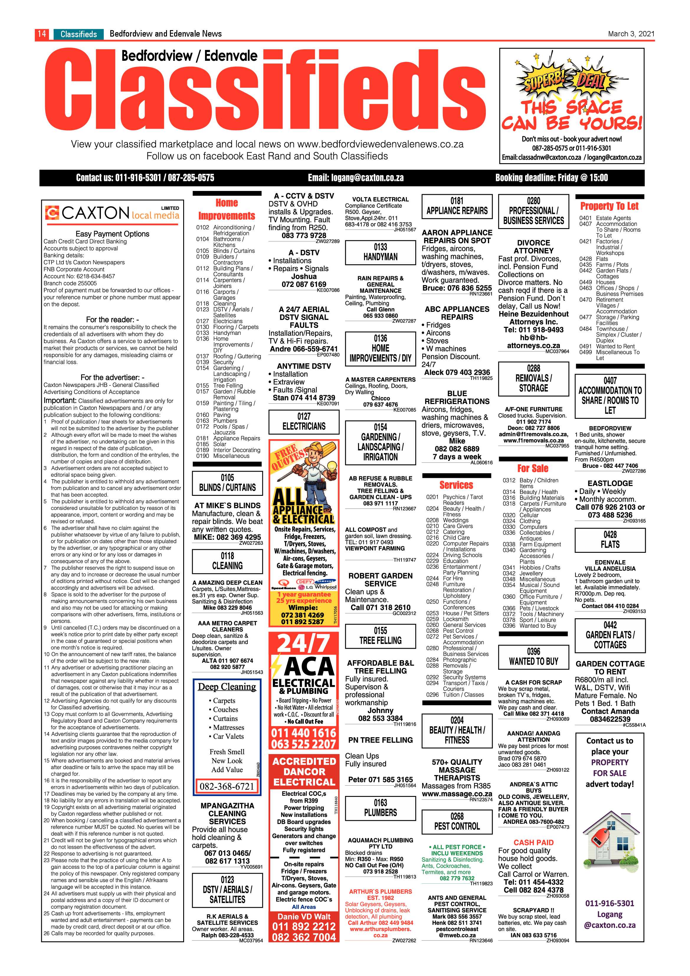 Bedfordview Edenvale News 3 March 2021 page 14