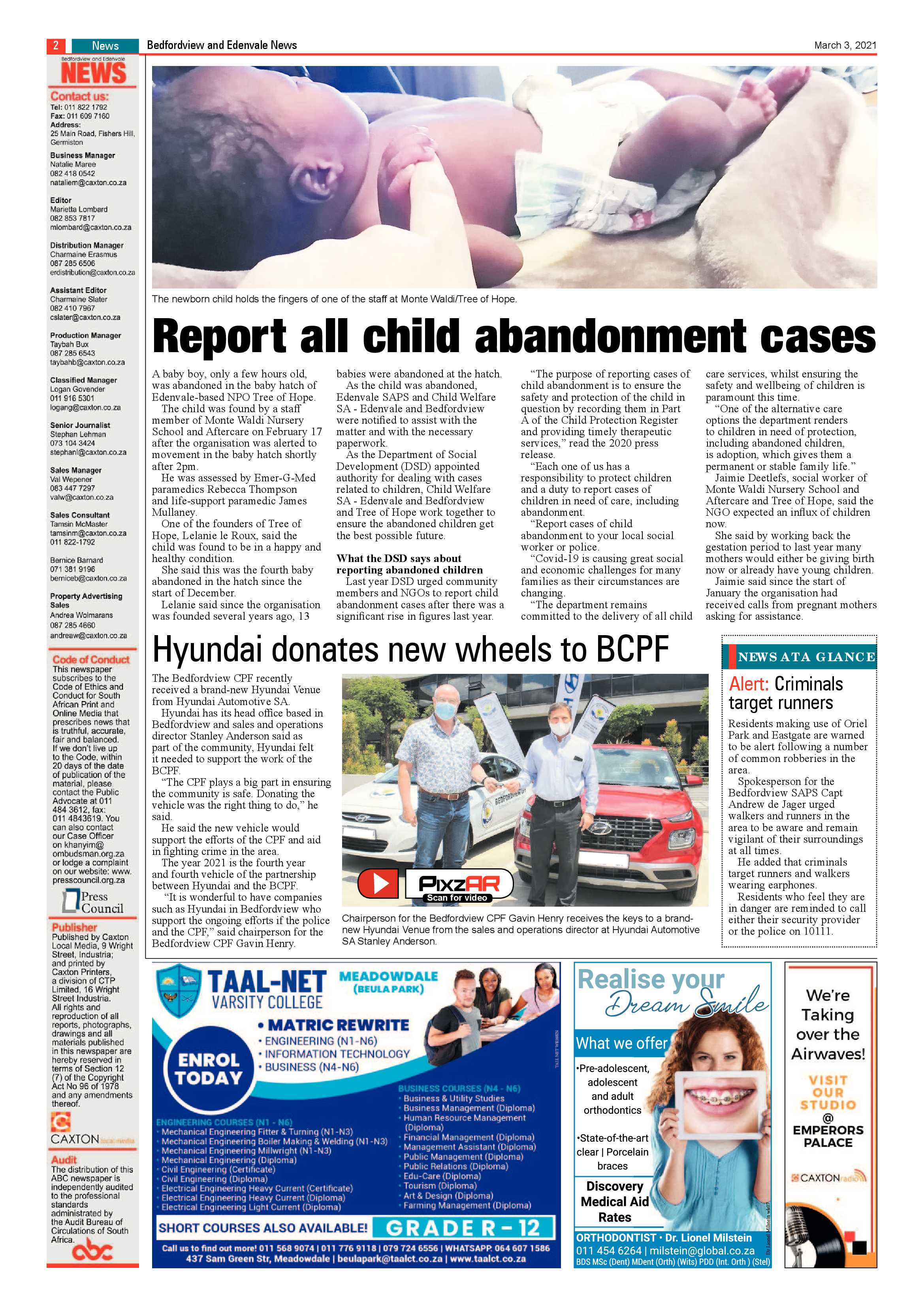 Bedfordview Edenvale News 3 March 2021 page 2