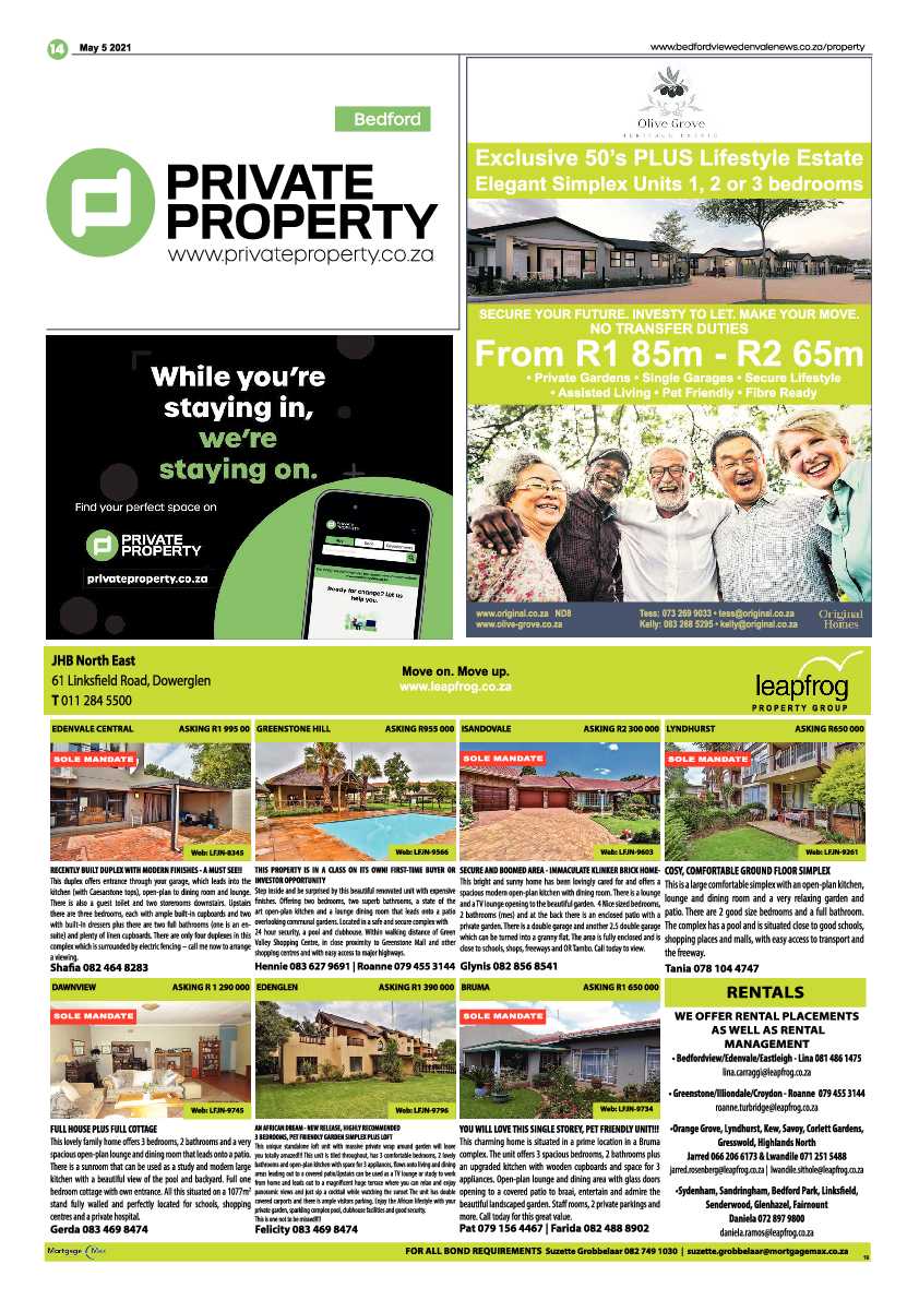 Bedfordview Edenvale News 7 May 2021 page 14