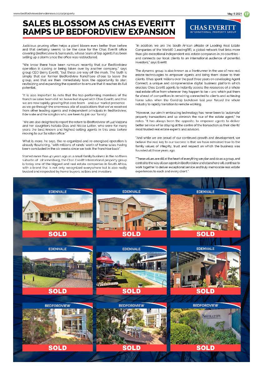 Bedfordview Edenvale News 7 May 2021 page 17
