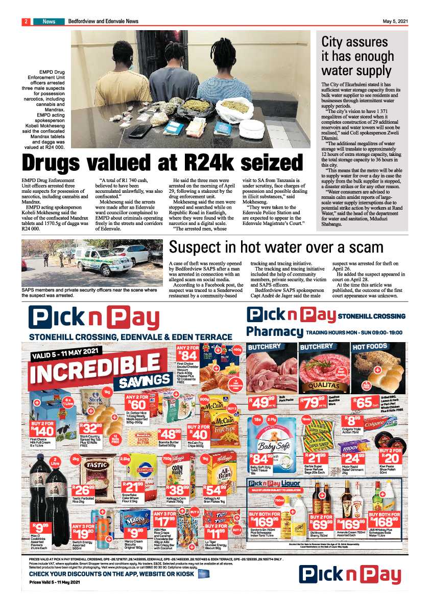 Bedfordview Edenvale News 7 May 2021 page 2