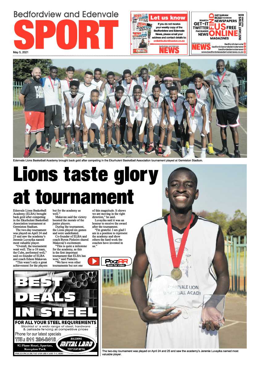 Bedfordview Edenvale News 7 May 2021 page 20