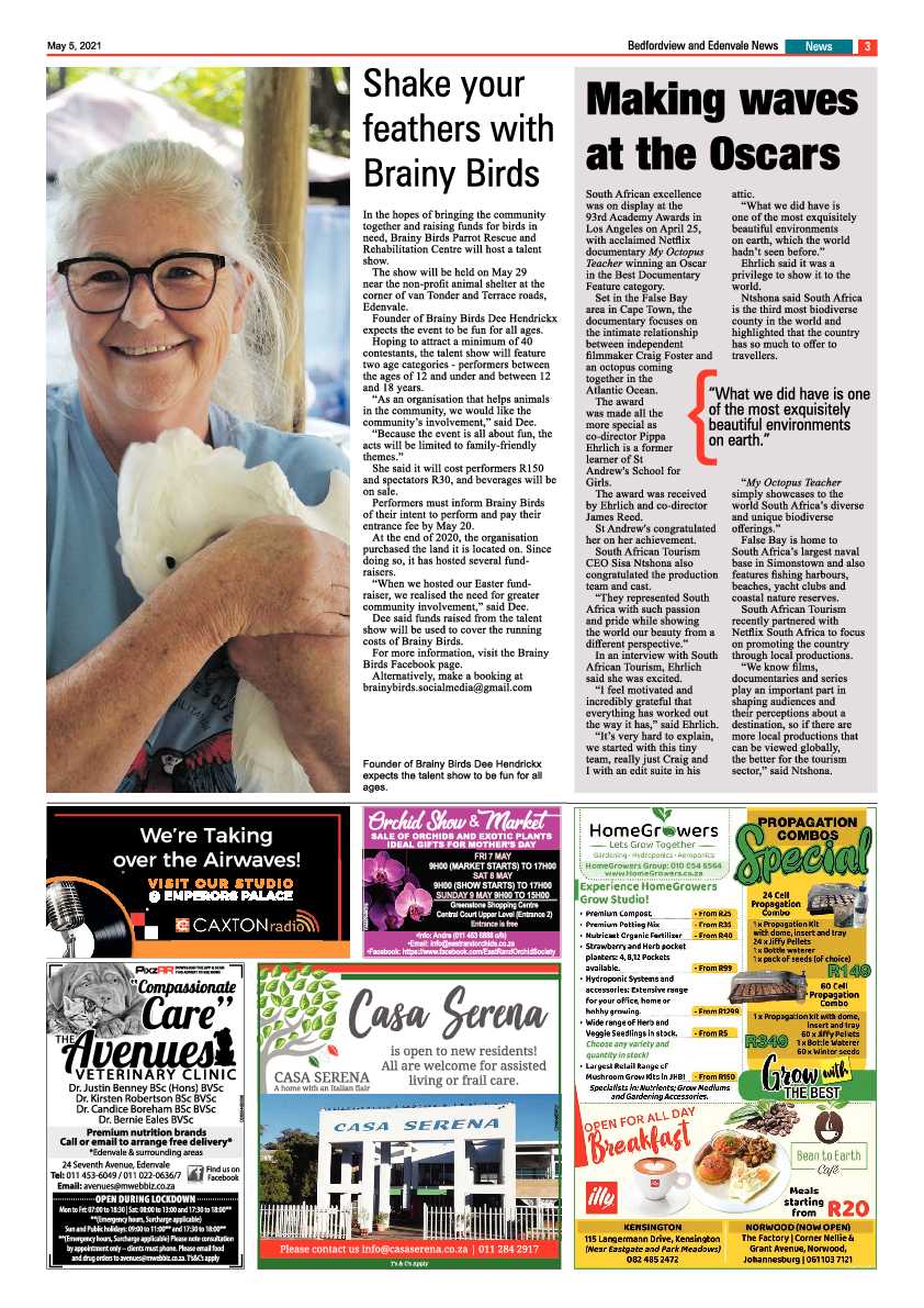 Bedfordview Edenvale News 7 May 2021 page 3