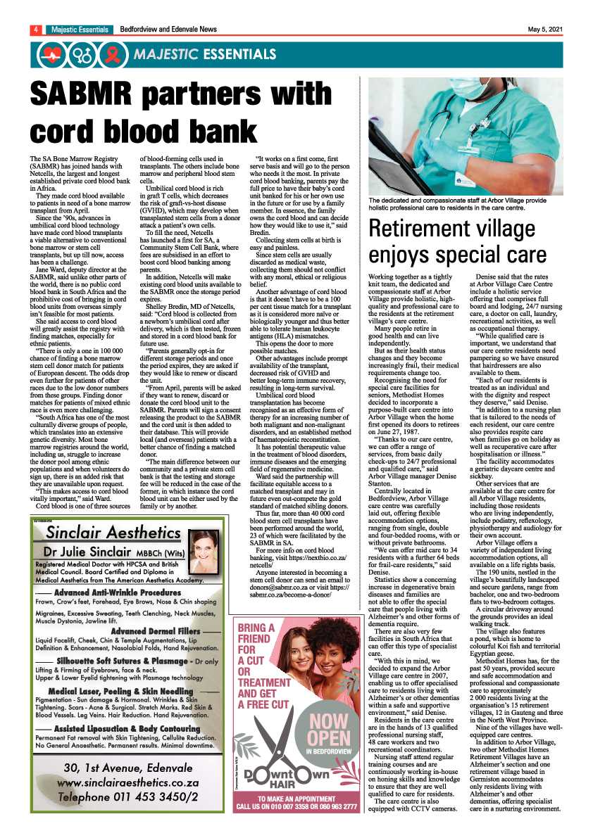 Bedfordview Edenvale News 7 May 2021 page 4