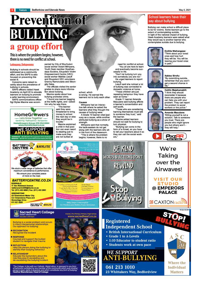 Bedfordview Edenvale News 7 May 2021 page 6