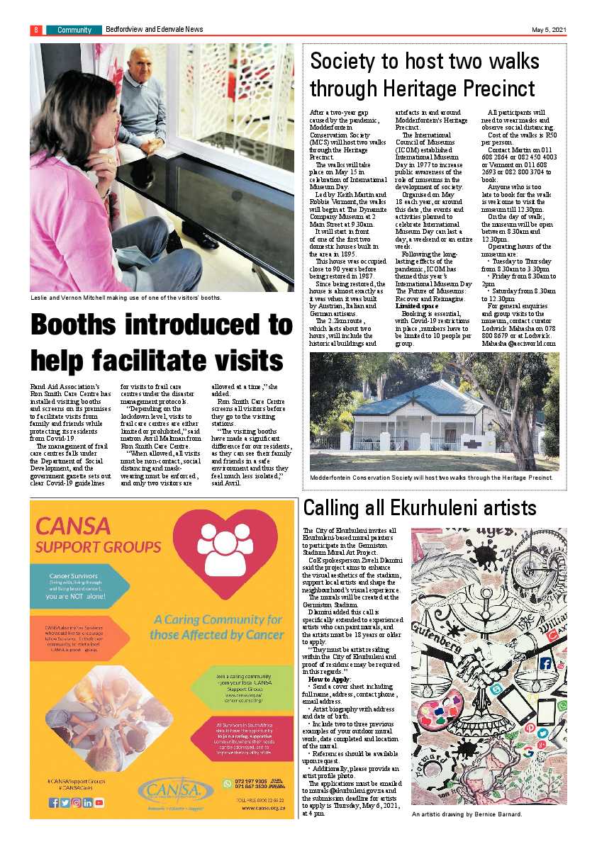 Bedfordview Edenvale News 7 May 2021 page 8