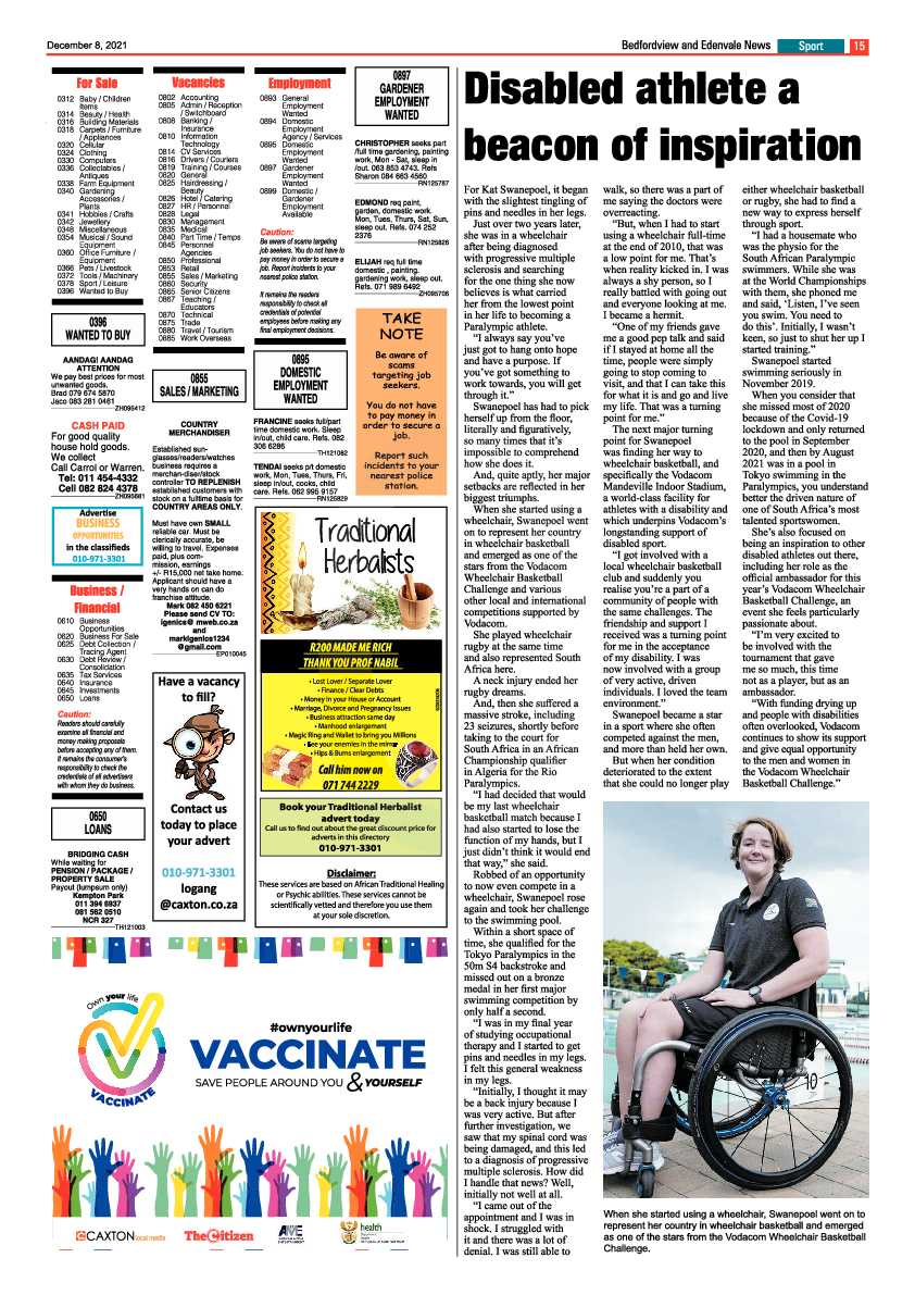 Bedfordview Edenvale News 8 December 2021 page 17