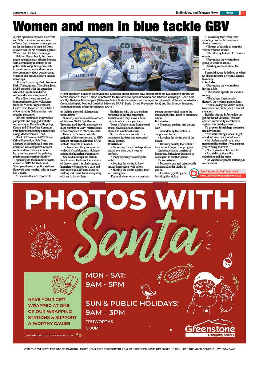 Bedfordview Edenvale News 8 December 2021 page 7